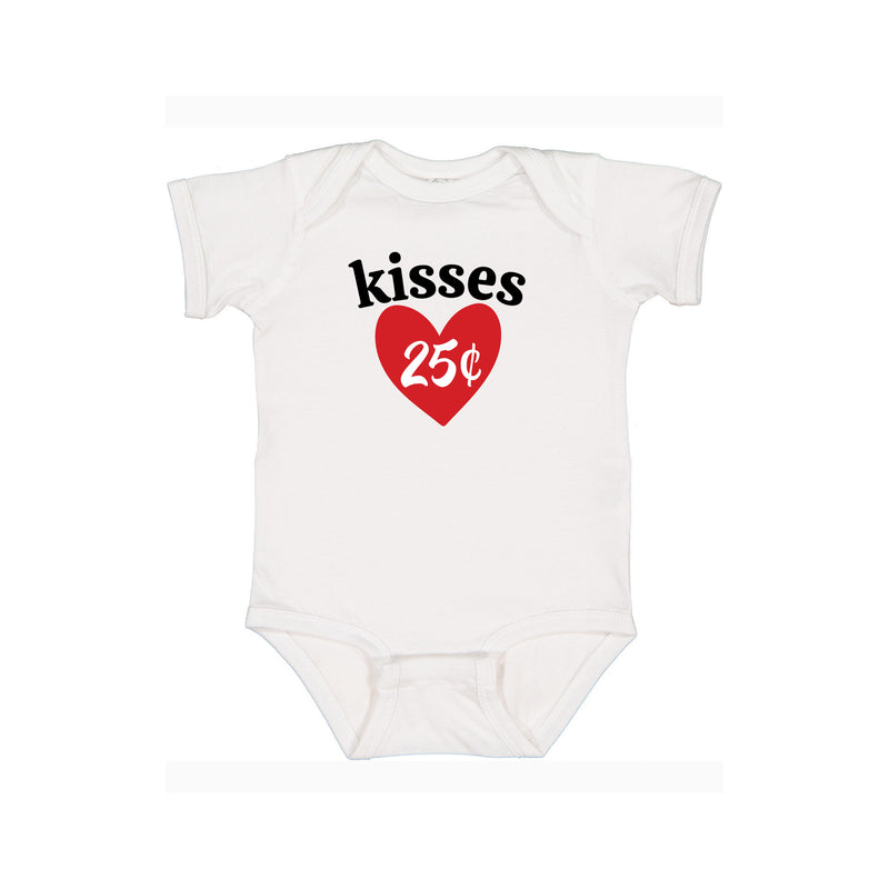 Bisous 25 Valentine Graphic Onesie
