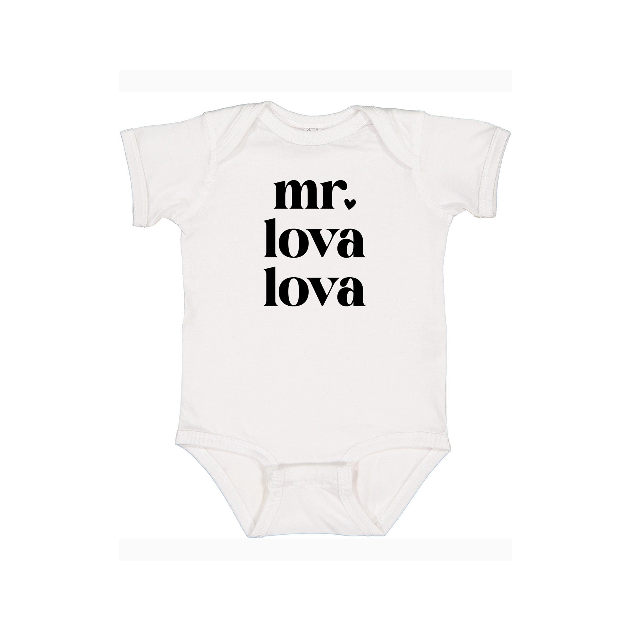 M. Lova Lova Valentine Graphic Onesie