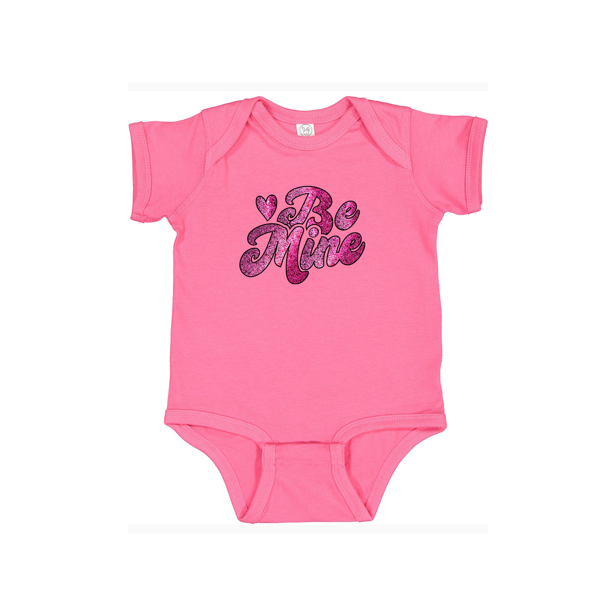 Be Mine Glitter Graphic Valentine’s Onesie