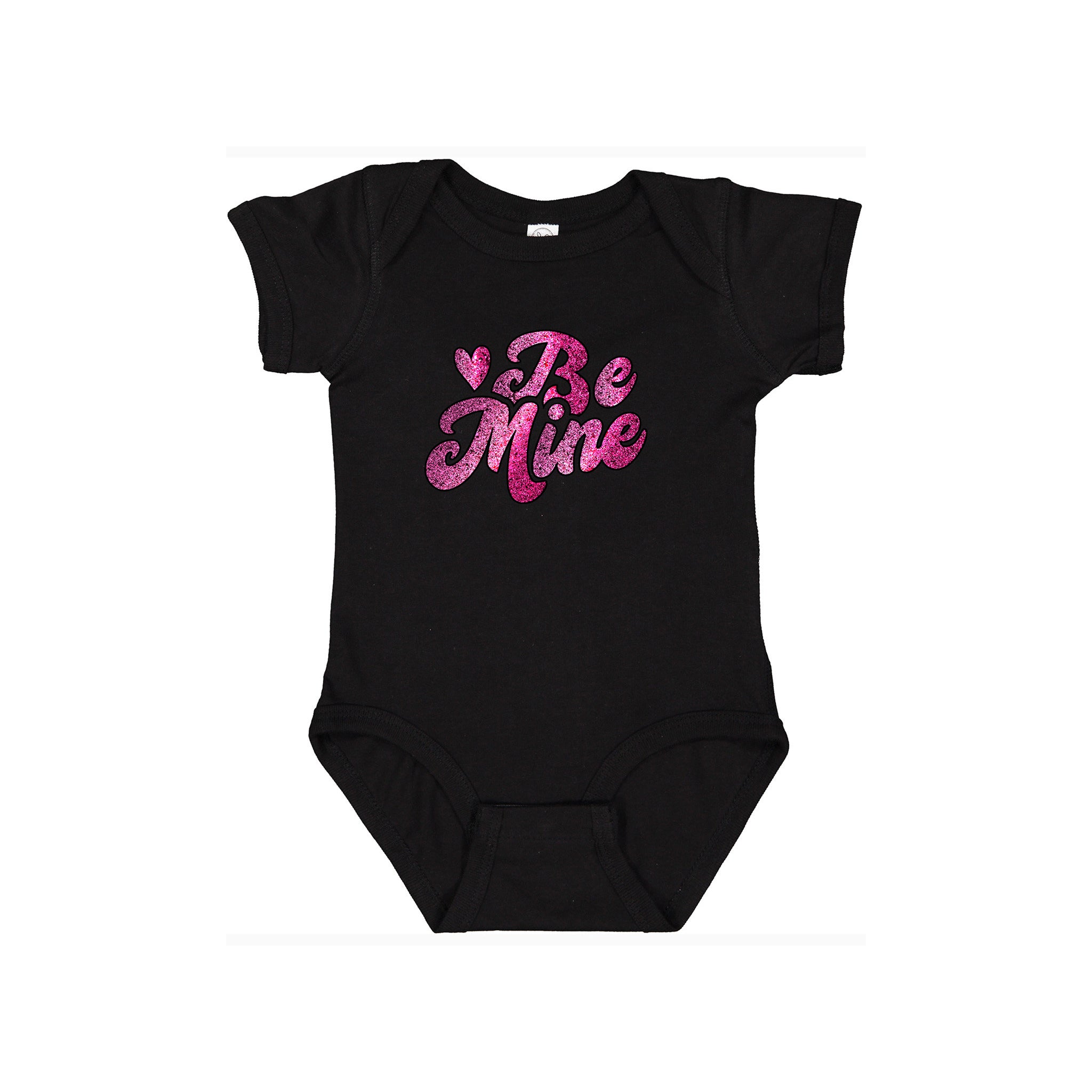 Be Mine Glitter Graphic Valentine’s Onesie