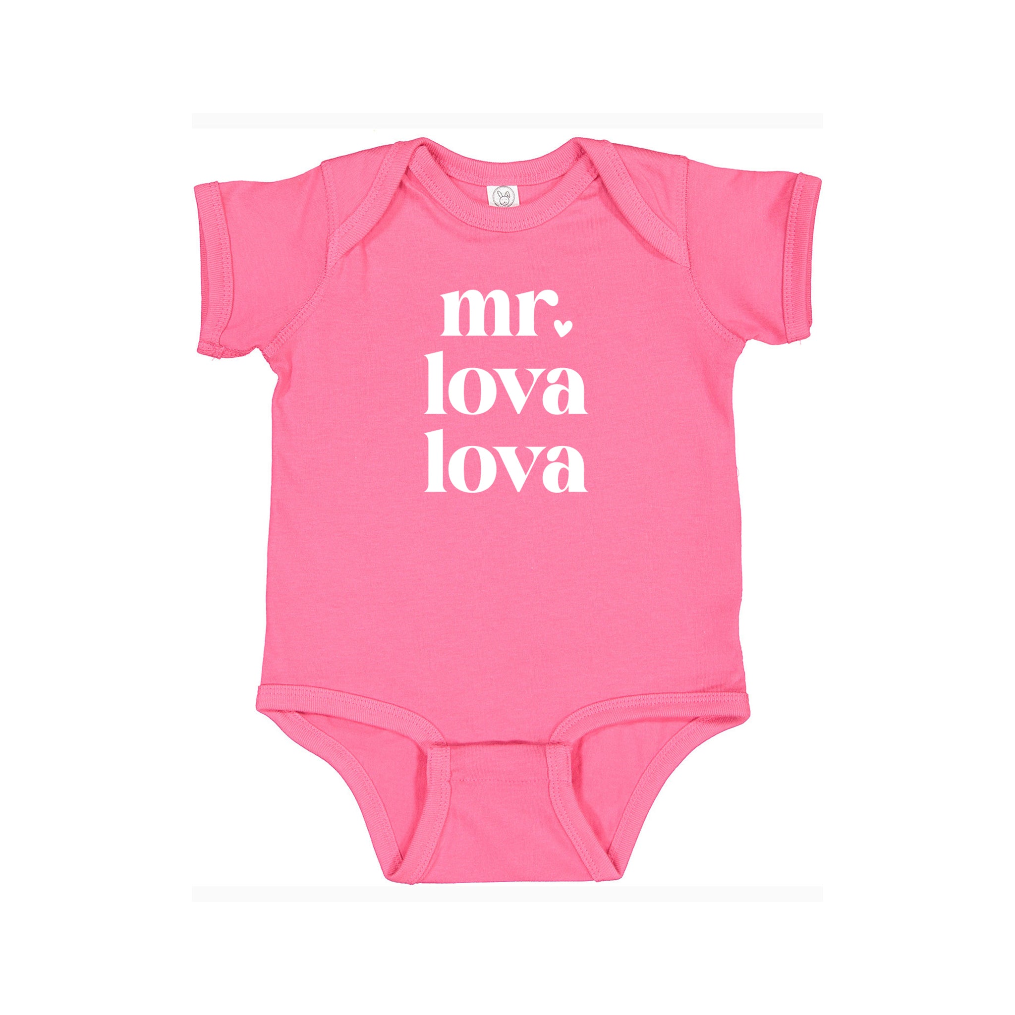 M. Lova Lova Valentine Graphic Onesie