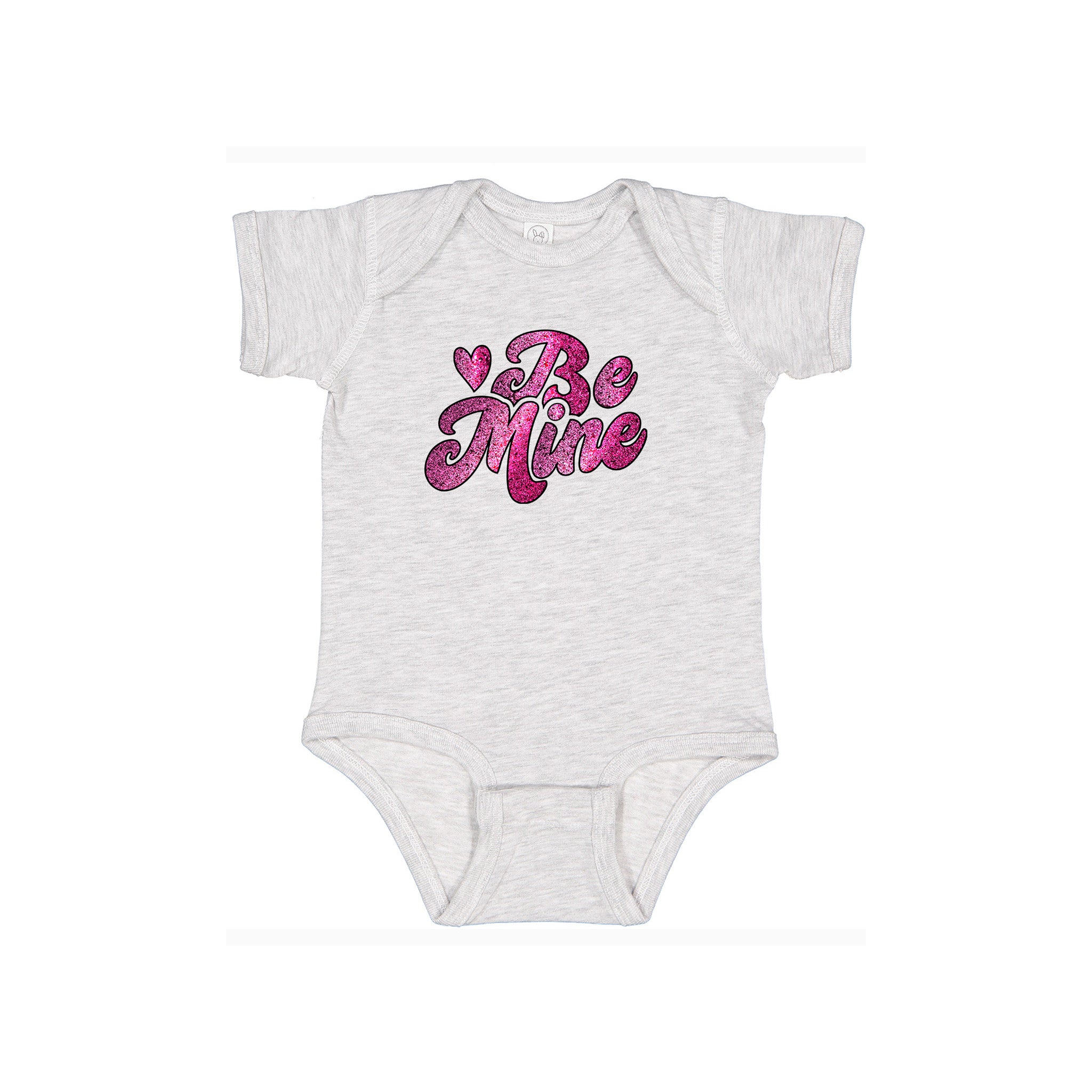 Be Mine Glitter Graphic Valentine’s Onesie