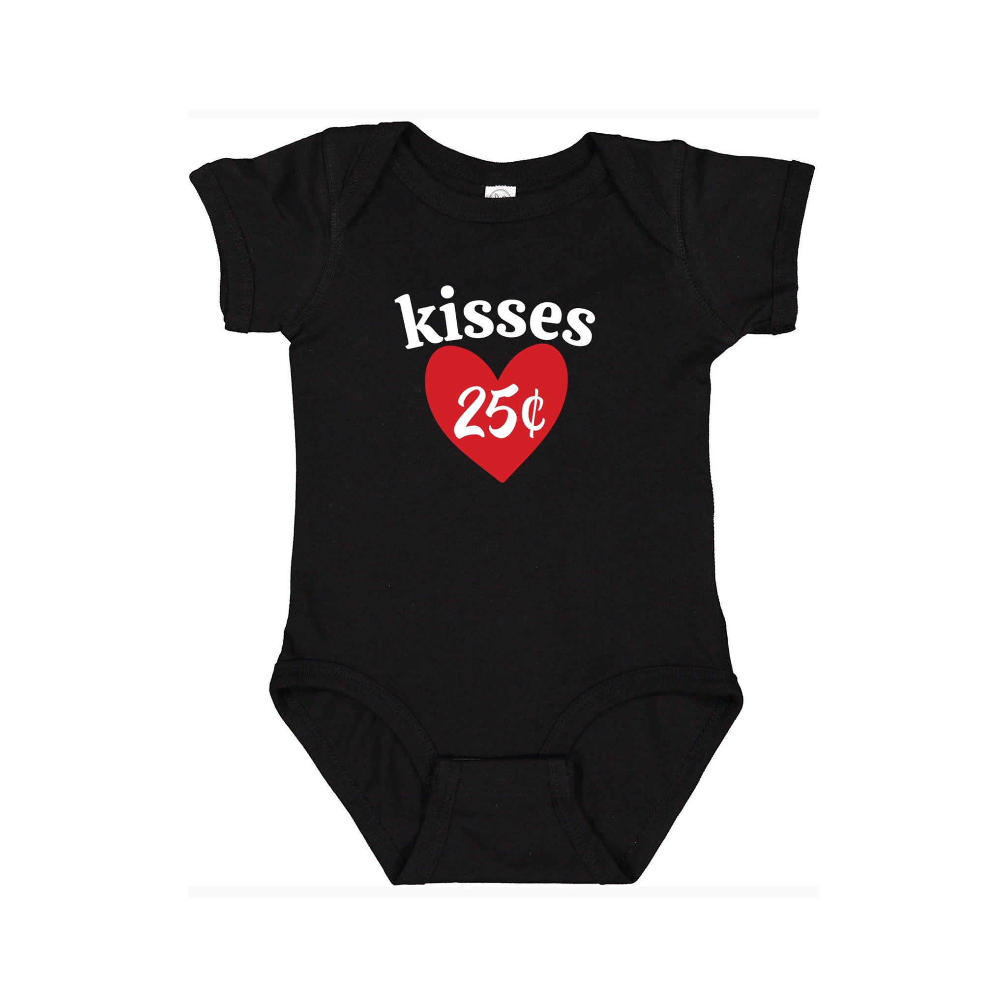 Bisous 25 Valentine Graphic Onesie