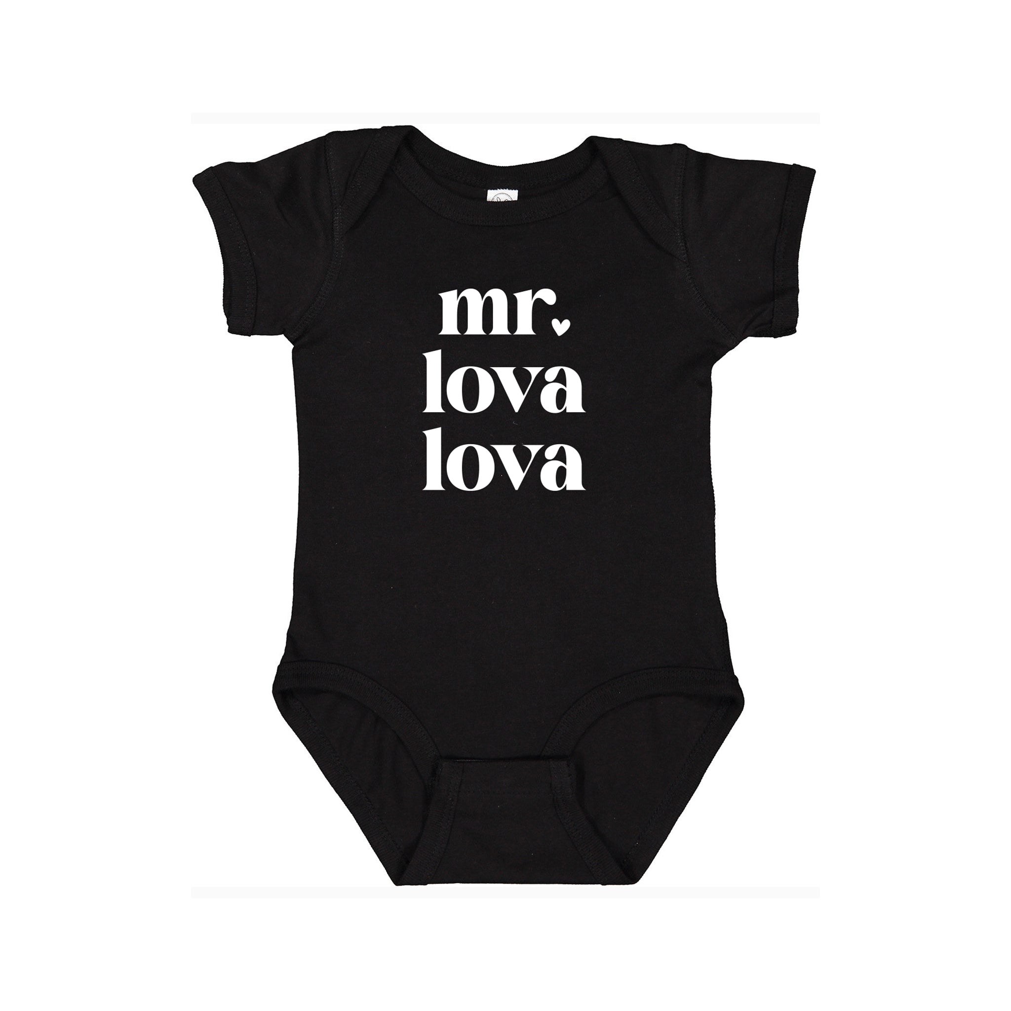 M. Lova Lova Valentine Graphic Onesie