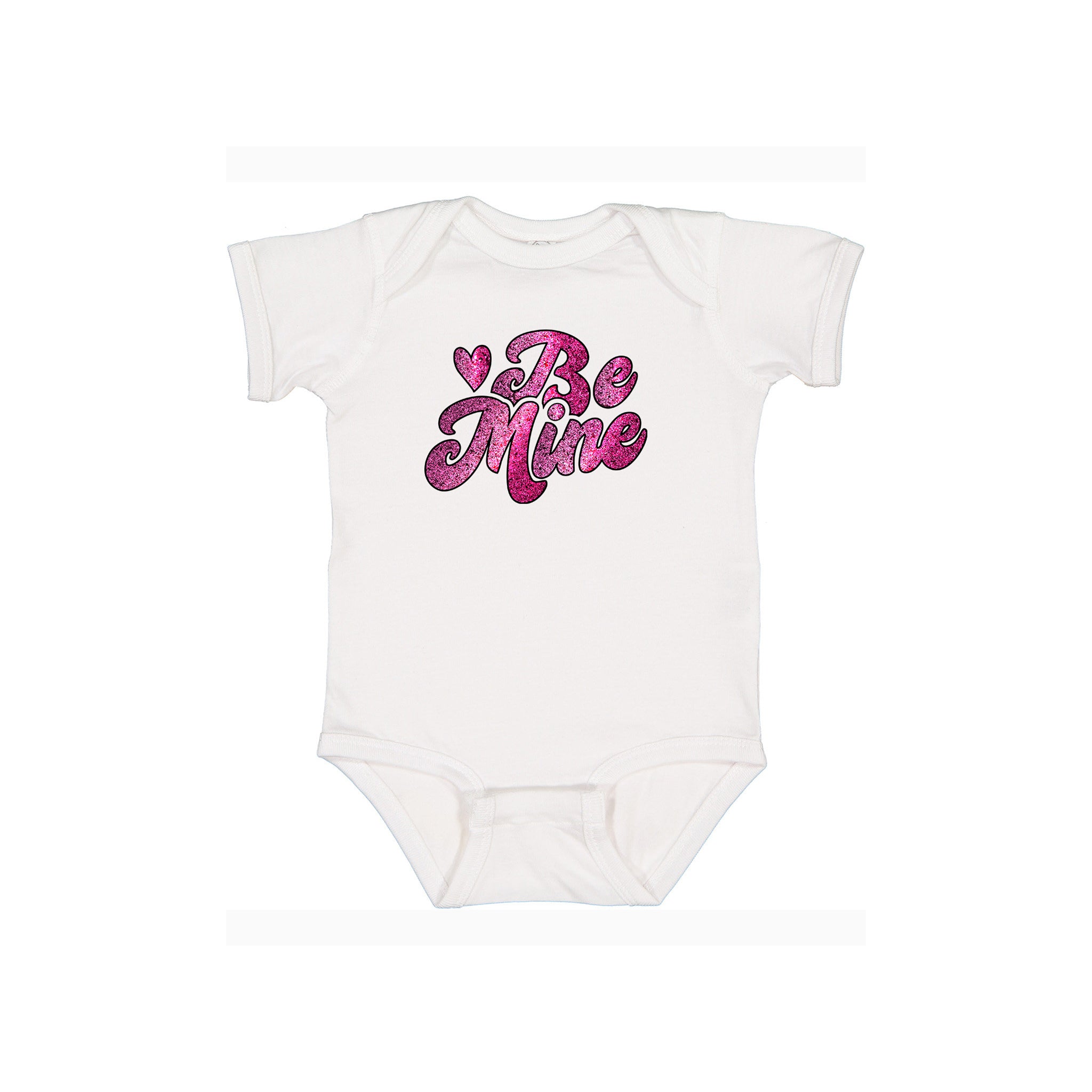 Be Mine Glitter Graphic Valentine’s Onesie