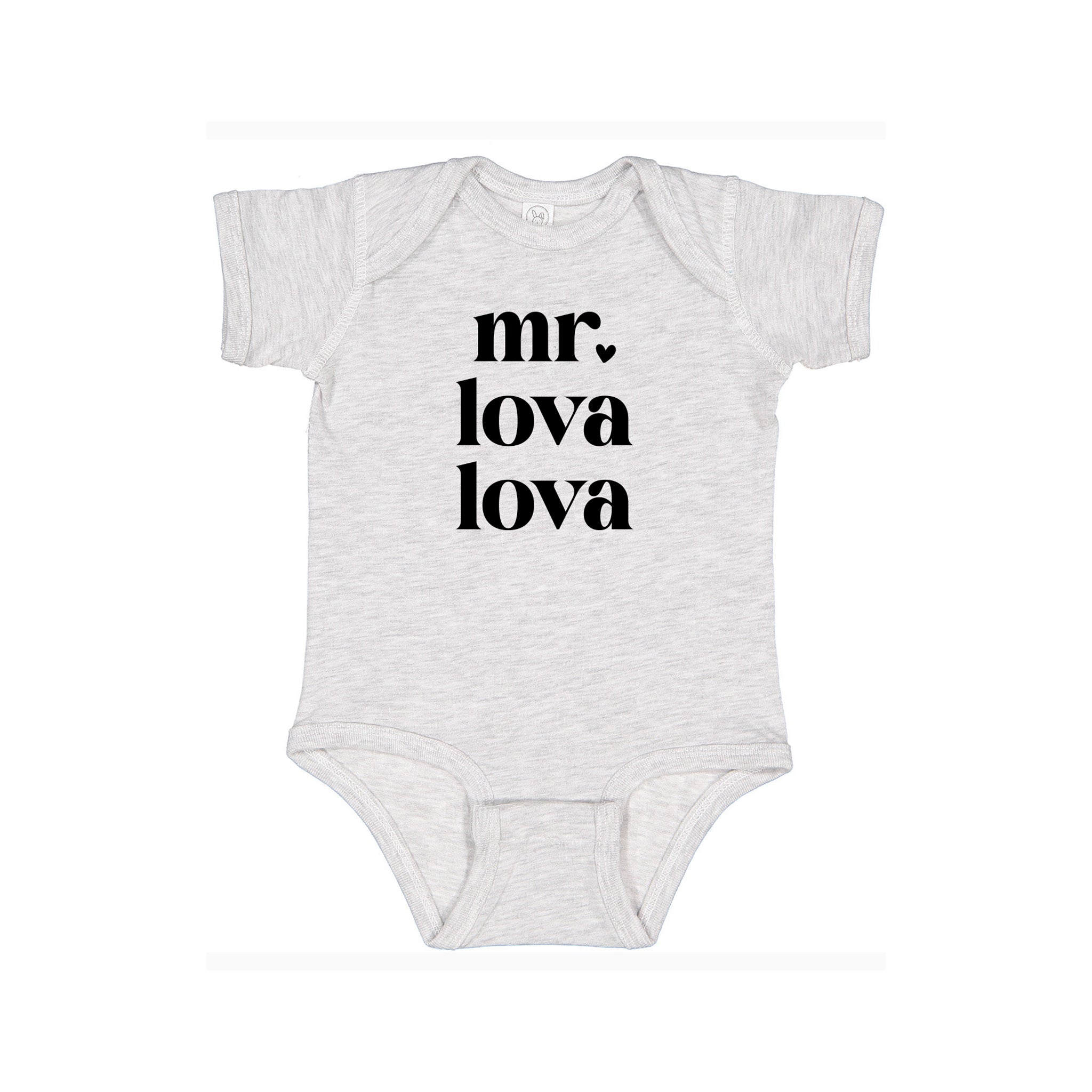 M. Lova Lova Valentine Graphic Onesie