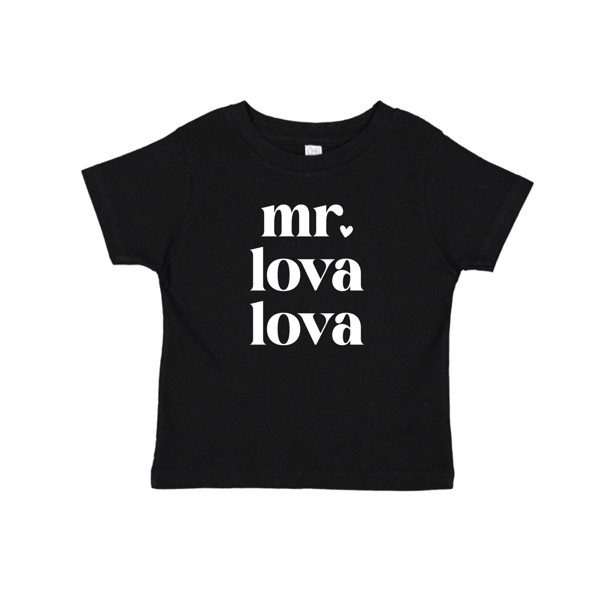 Chemise de Saint-Valentin pour tout-petits graphiques Mr. Lova Lova