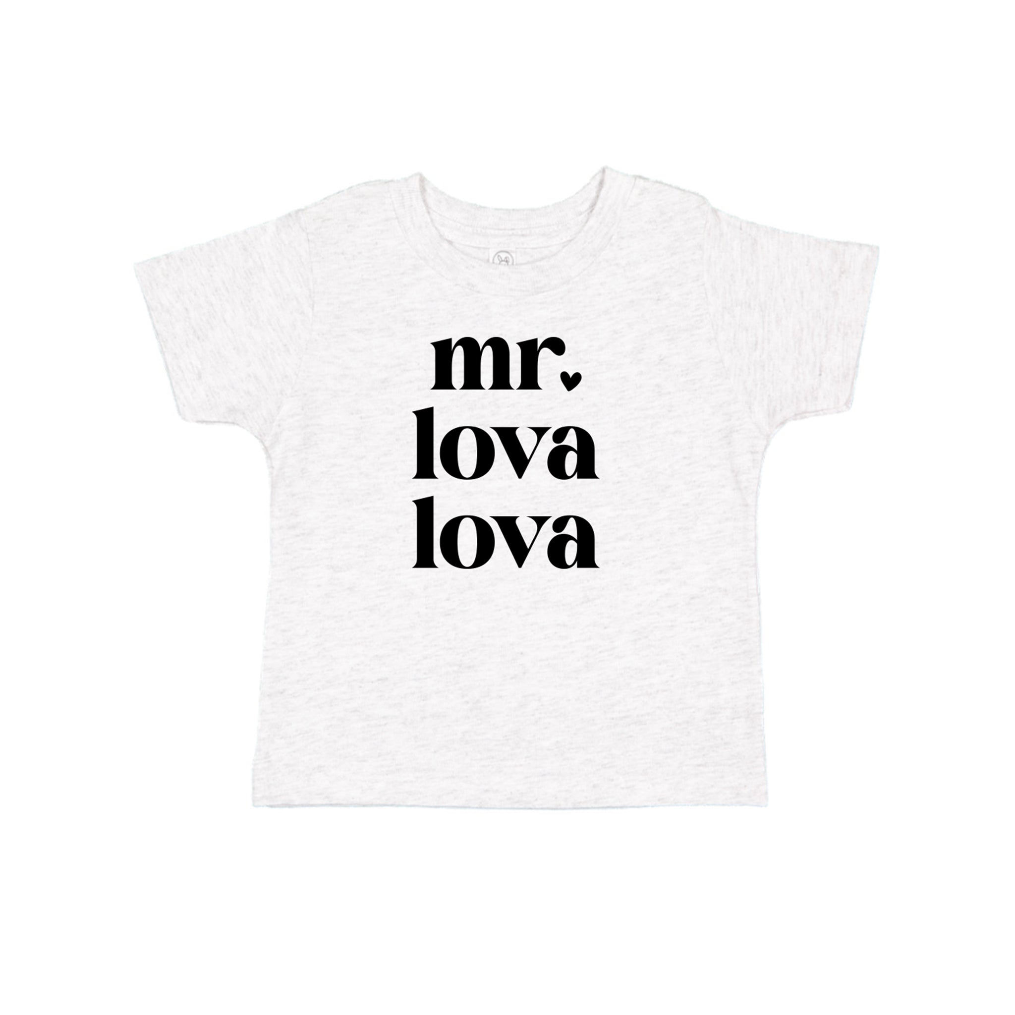 Chemise de Saint-Valentin pour tout-petits graphiques Mr. Lova Lova