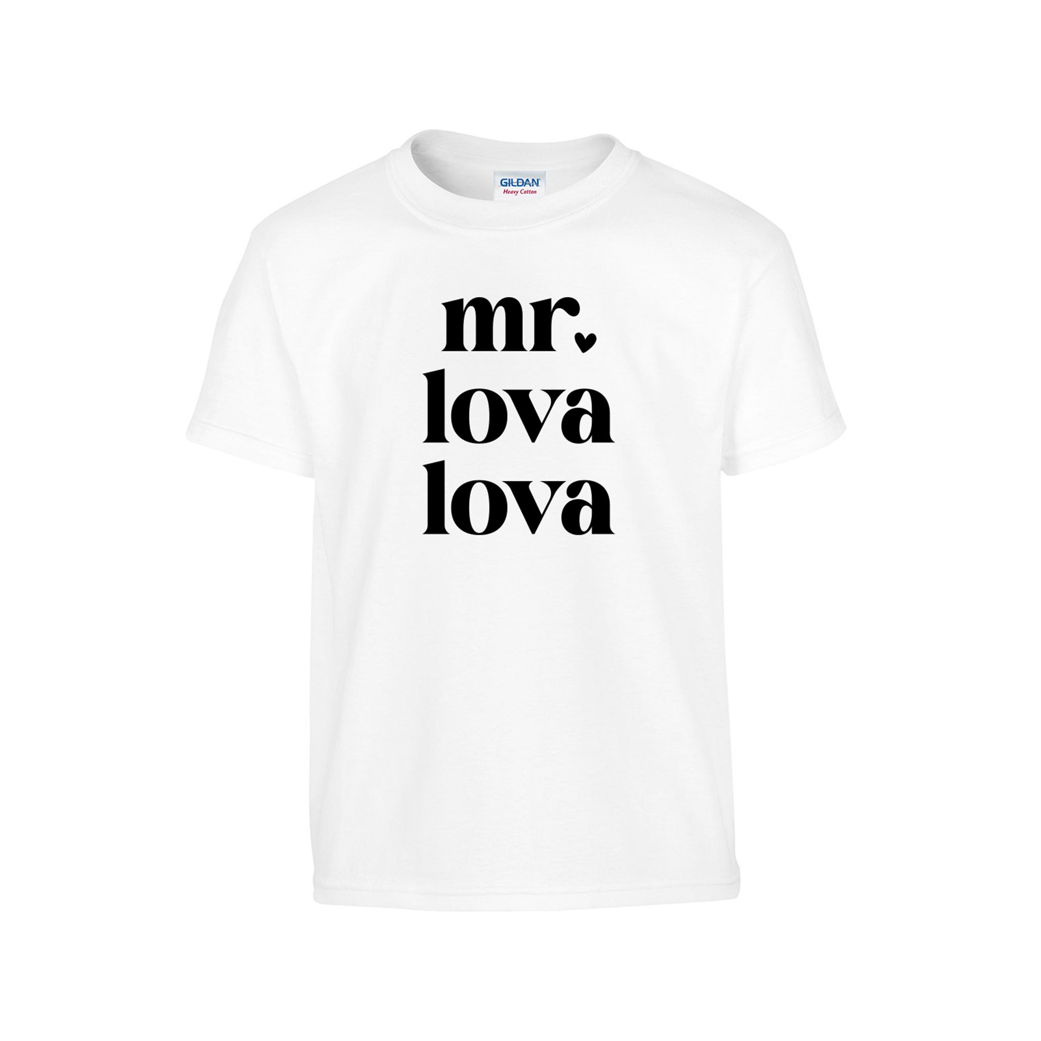 Mr. Lova Lova Graphic Valentine's Kids Shirt