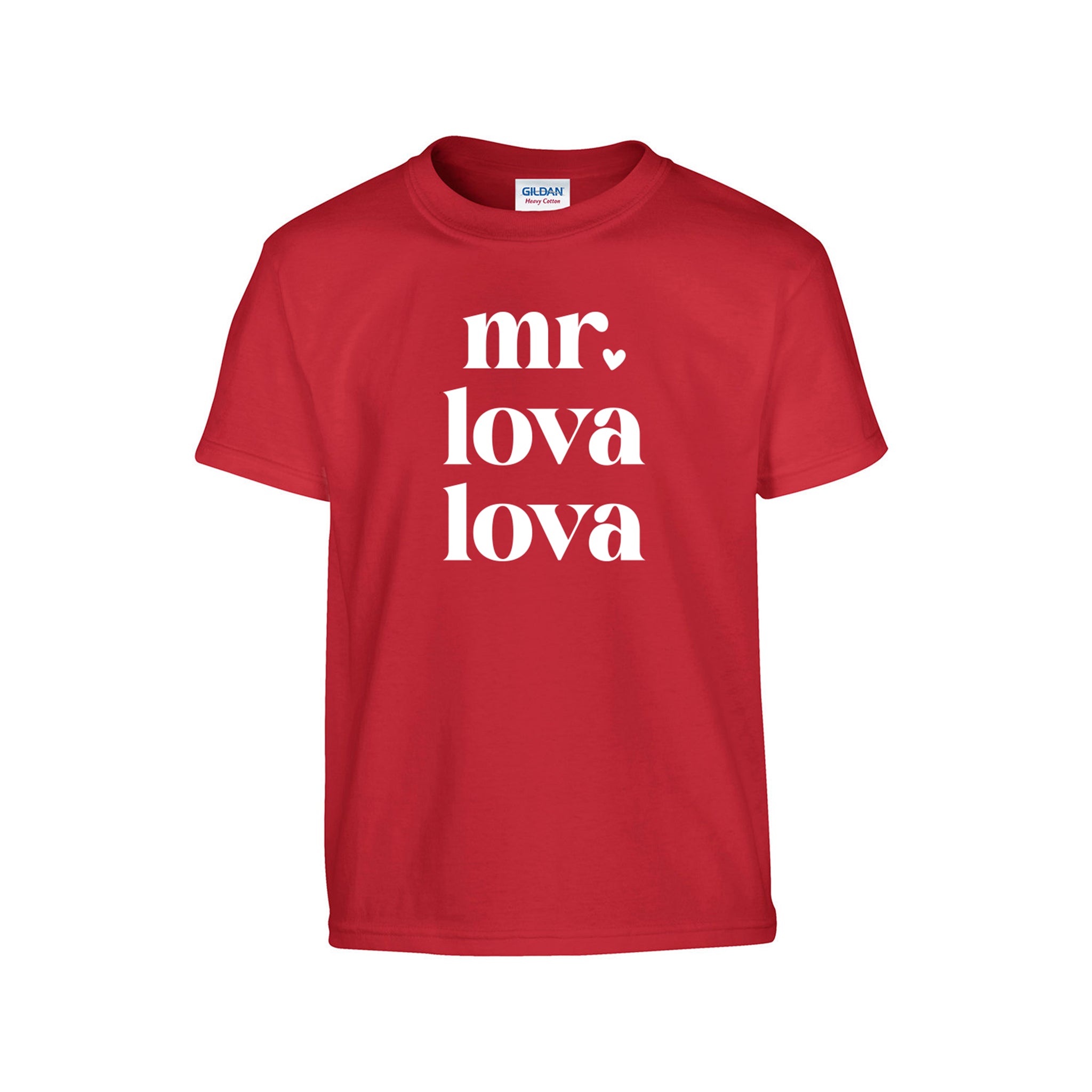 Mr. Lova Lova Graphic Valentine's Kids Shirt