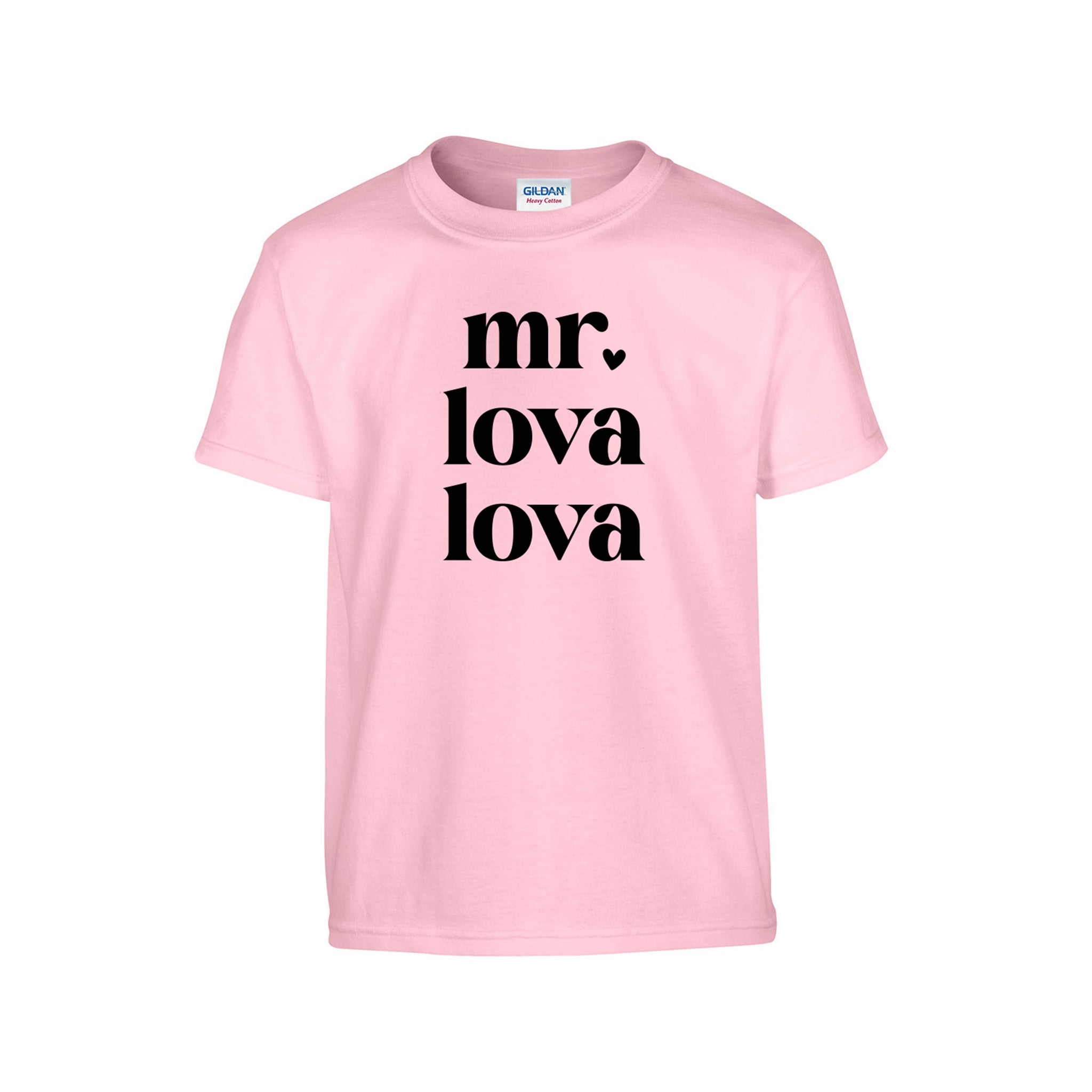 Mr. Lova Lova Graphic Valentine's Kids Shirt