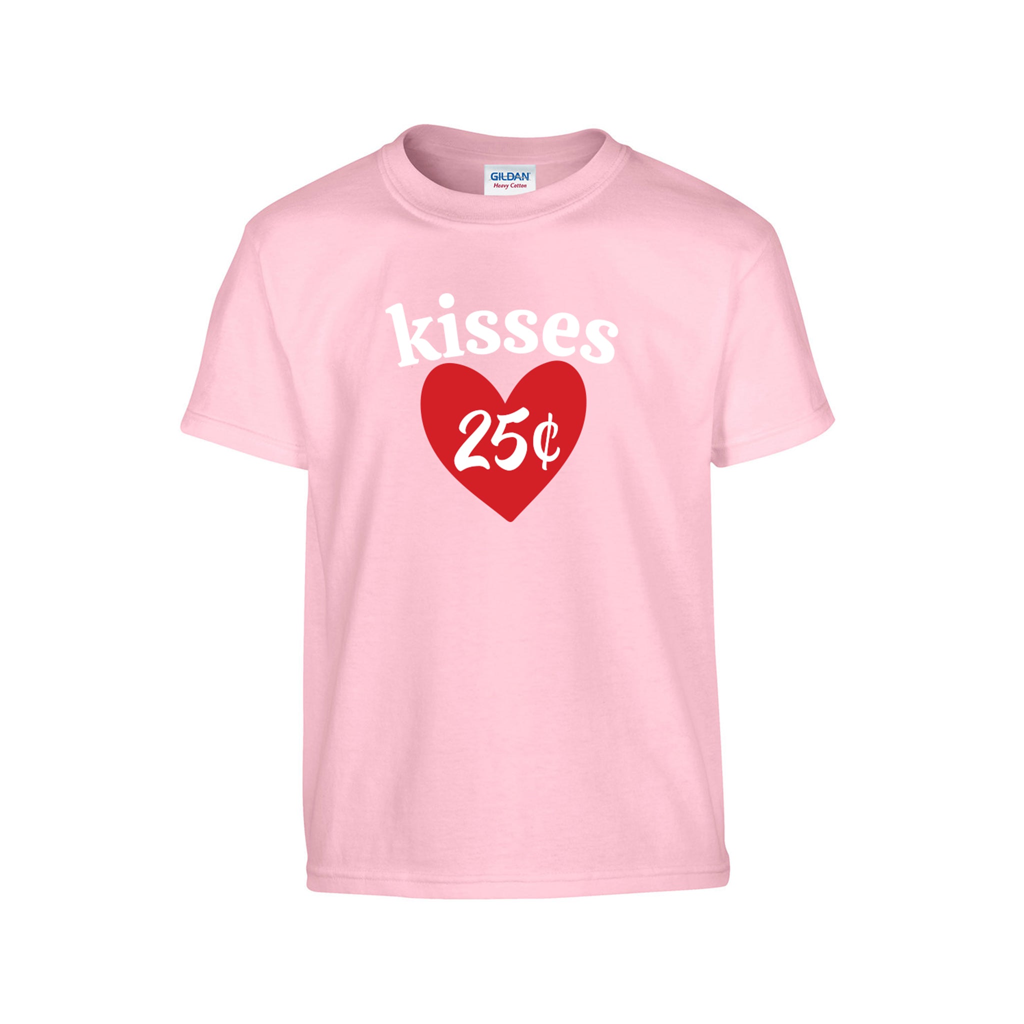 Bisous 25 Chemise de Saint-Valentin pour enfants graphiques