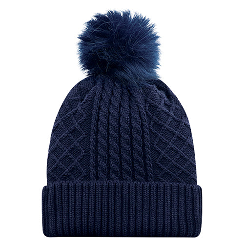 Women's Faux Fur Pom Pom Toque - 1E140L