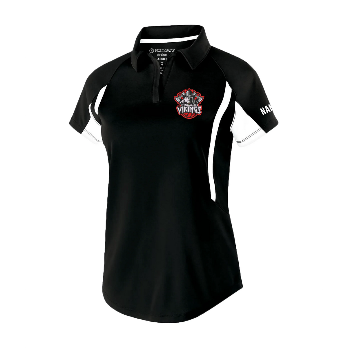 Vikings 222730 ladies polo - black
