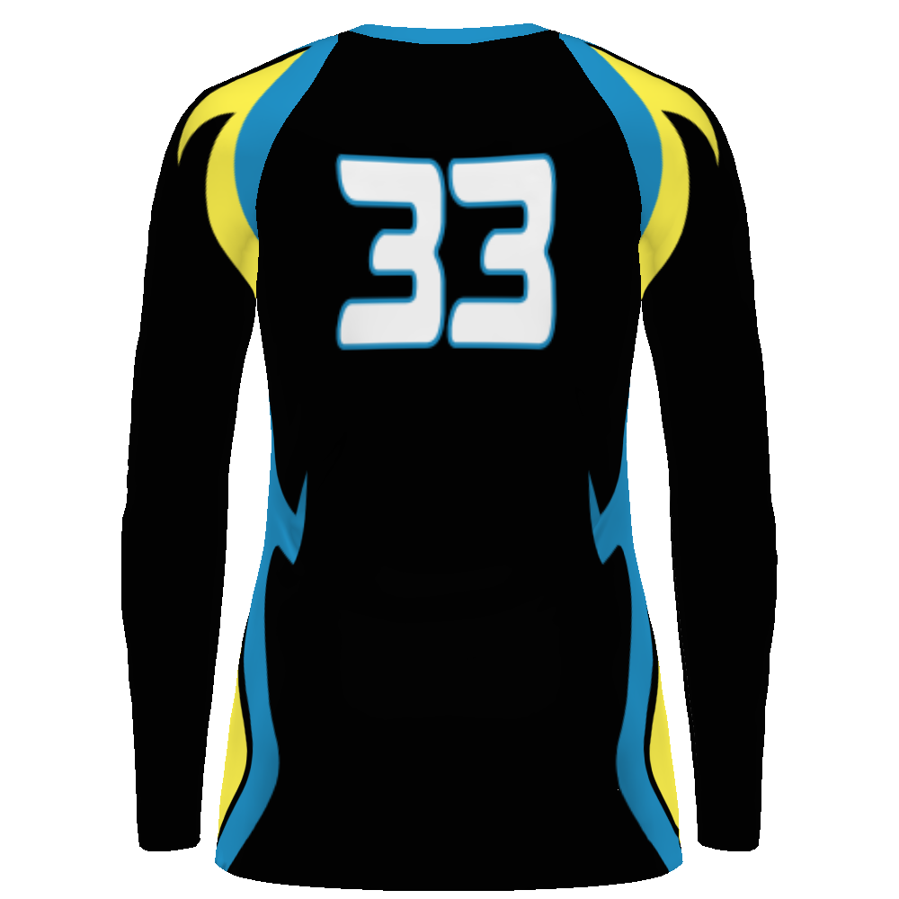 Ladies Sublimated Long Sleeve Stretch Volleyball Jersey - 228359