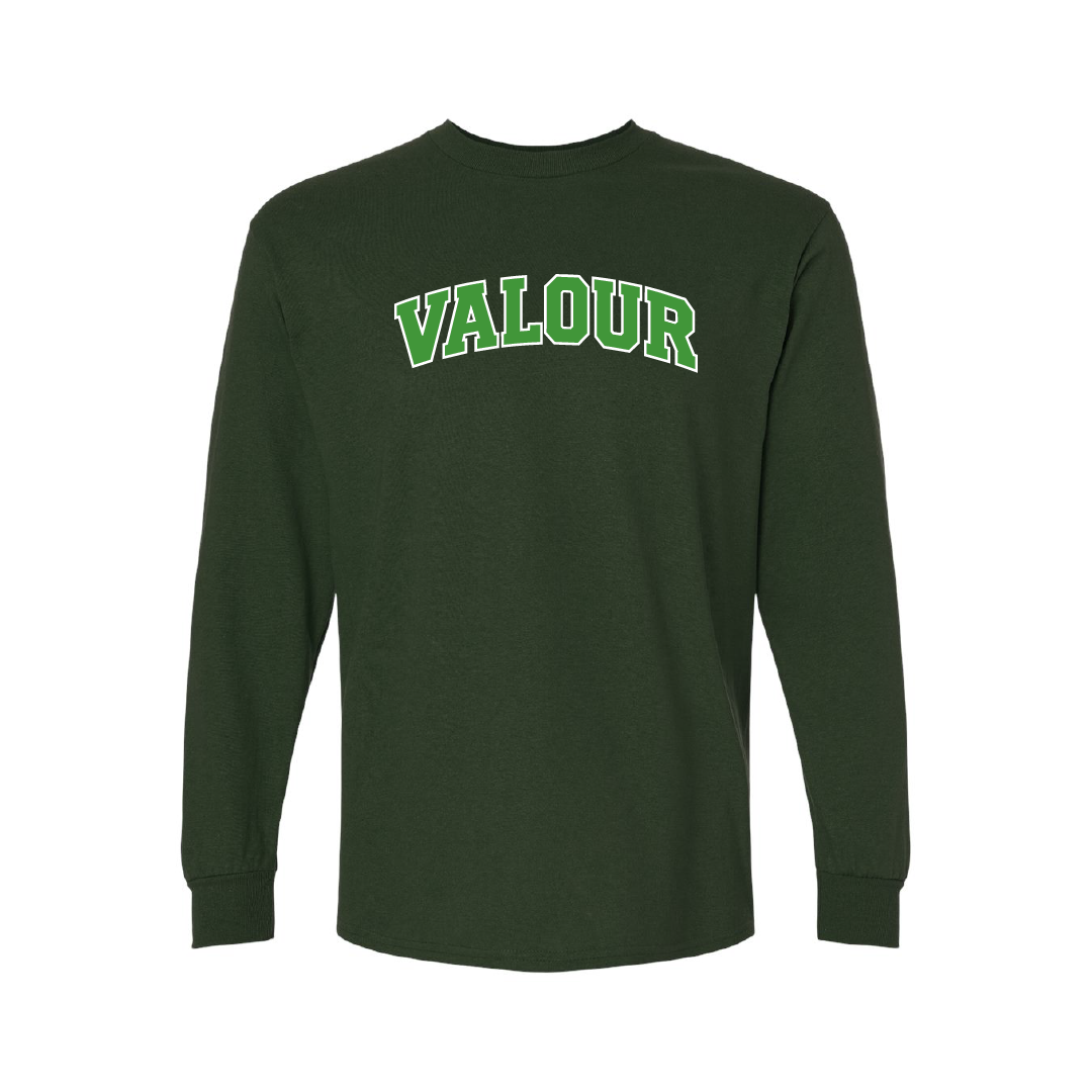 VALOUR - Unisex Printed Cotton Long Sleeve - Valour Varsity