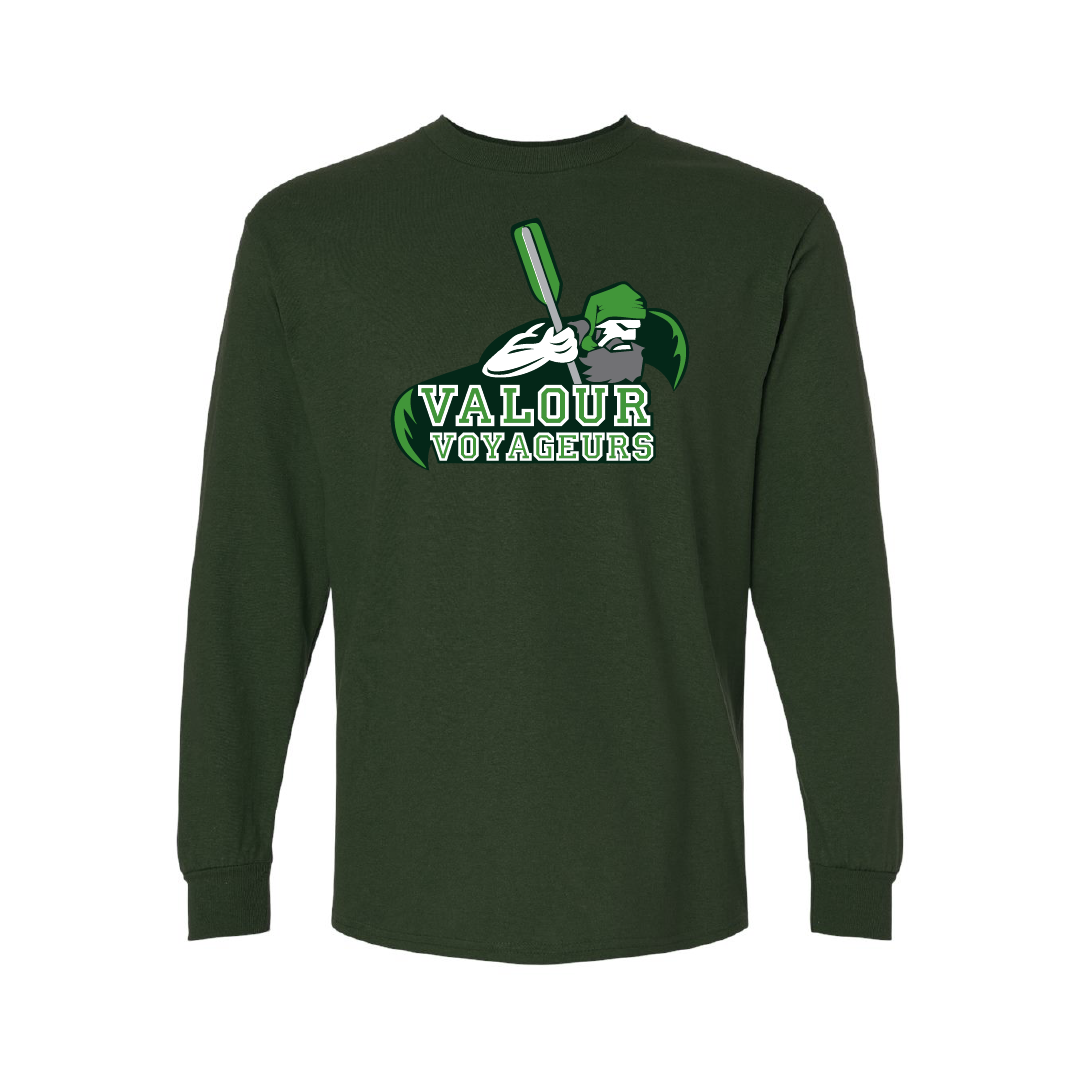 VALOUR - Unisex Printed Cotton Long Sleeve - Valour Voyageurs