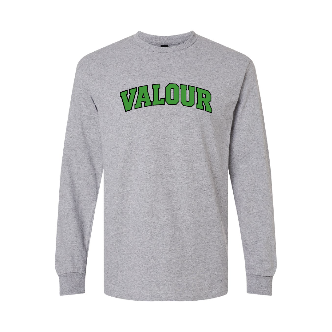 VALOUR - Unisex Printed Cotton Long Sleeve - Valour Varsity