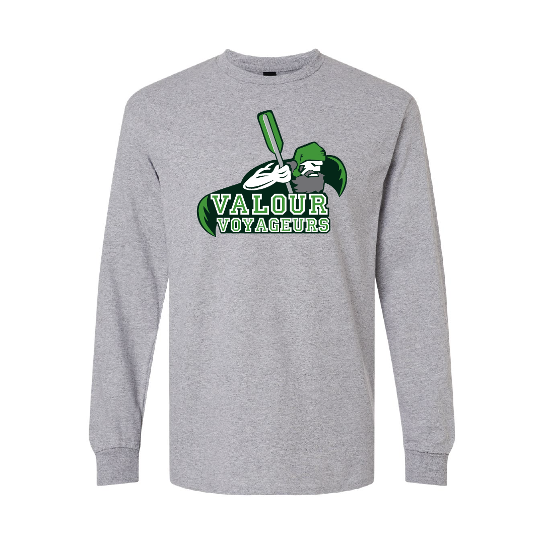 VALOUR - Unisex Printed Cotton Long Sleeve - Valour Voyageurs