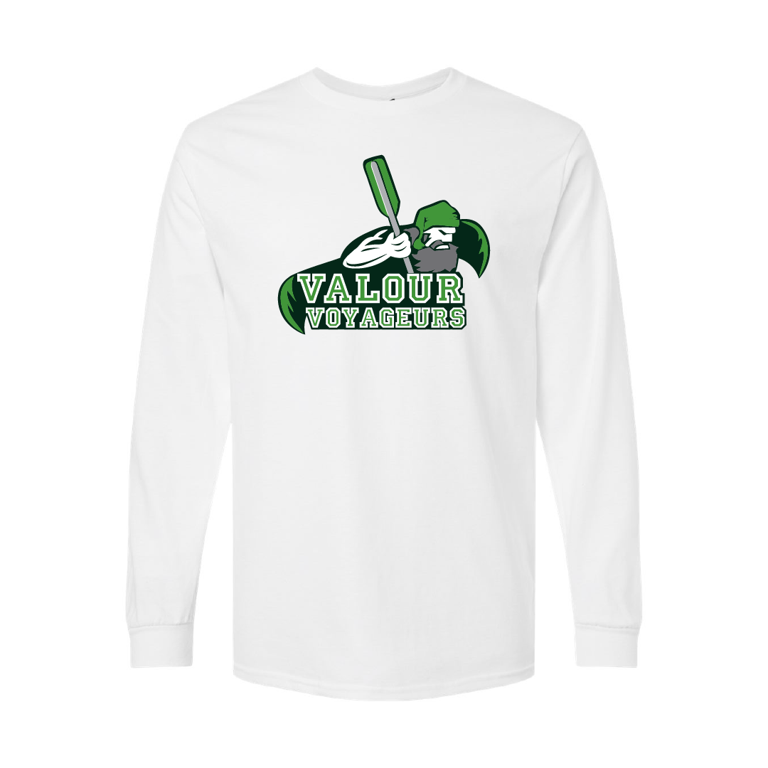 VALOUR - Unisex Printed Cotton Long Sleeve - Valour Voyageurs