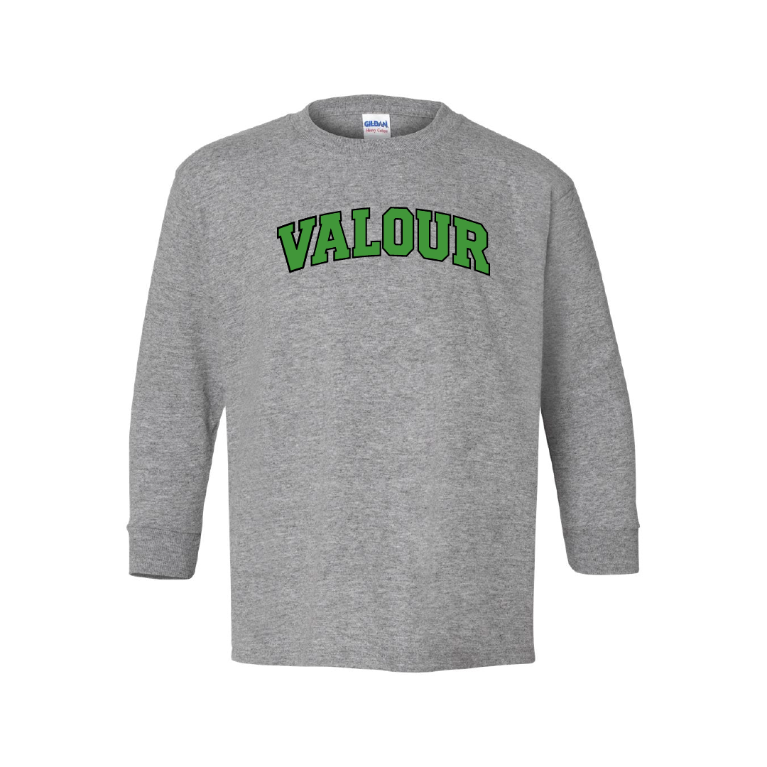 VALOUR - Youth Printed Cotton Long Sleeve - Valour Varsity