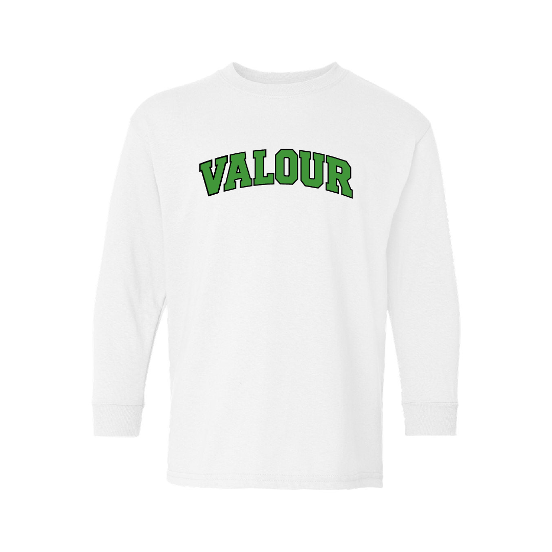VALOUR - Youth Printed Cotton Long Sleeve - Valour Varsity