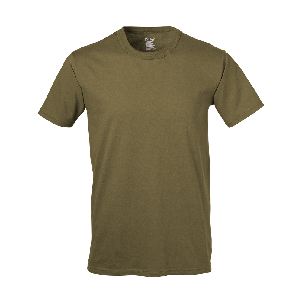 Soffe T-shirt militaire unisexe en coton filé à l'anneau pour adulte