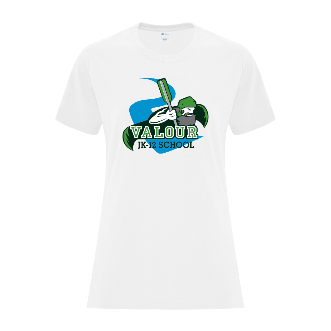 VALOUR - Ladies' Printed Cotton T-Shirt - Valour JK-12