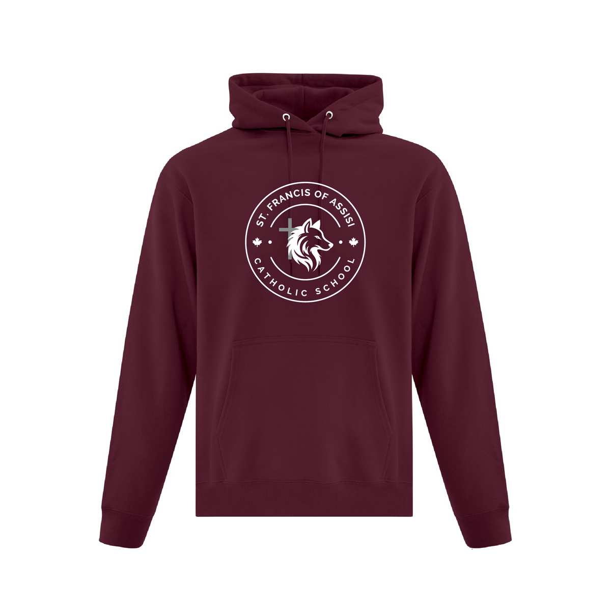 SFA Adult Hoodie - Maroon - Front Print