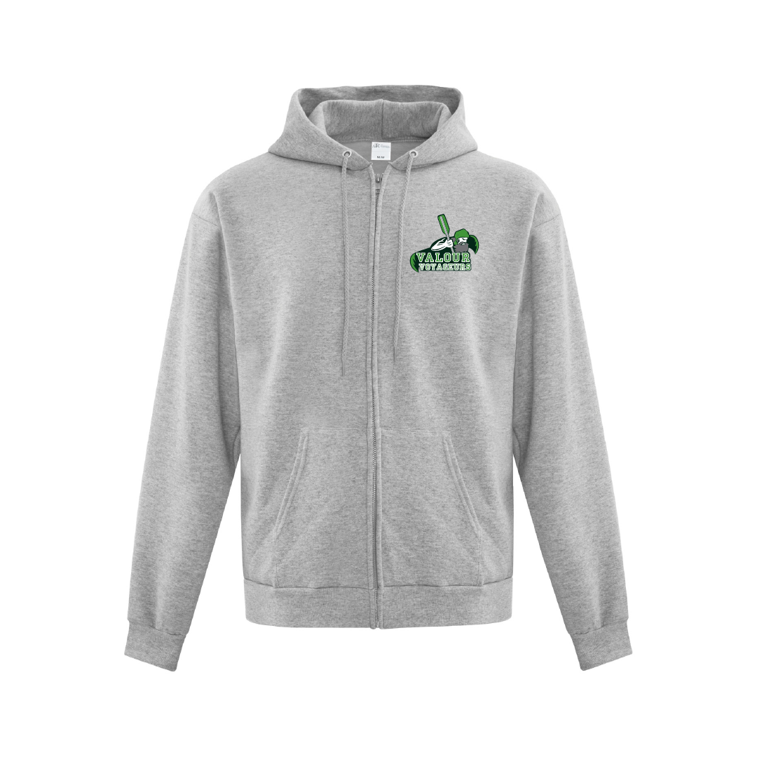 VALOUR - Unisex Printed Full-Zip Hoodie - Valour Voyageurs