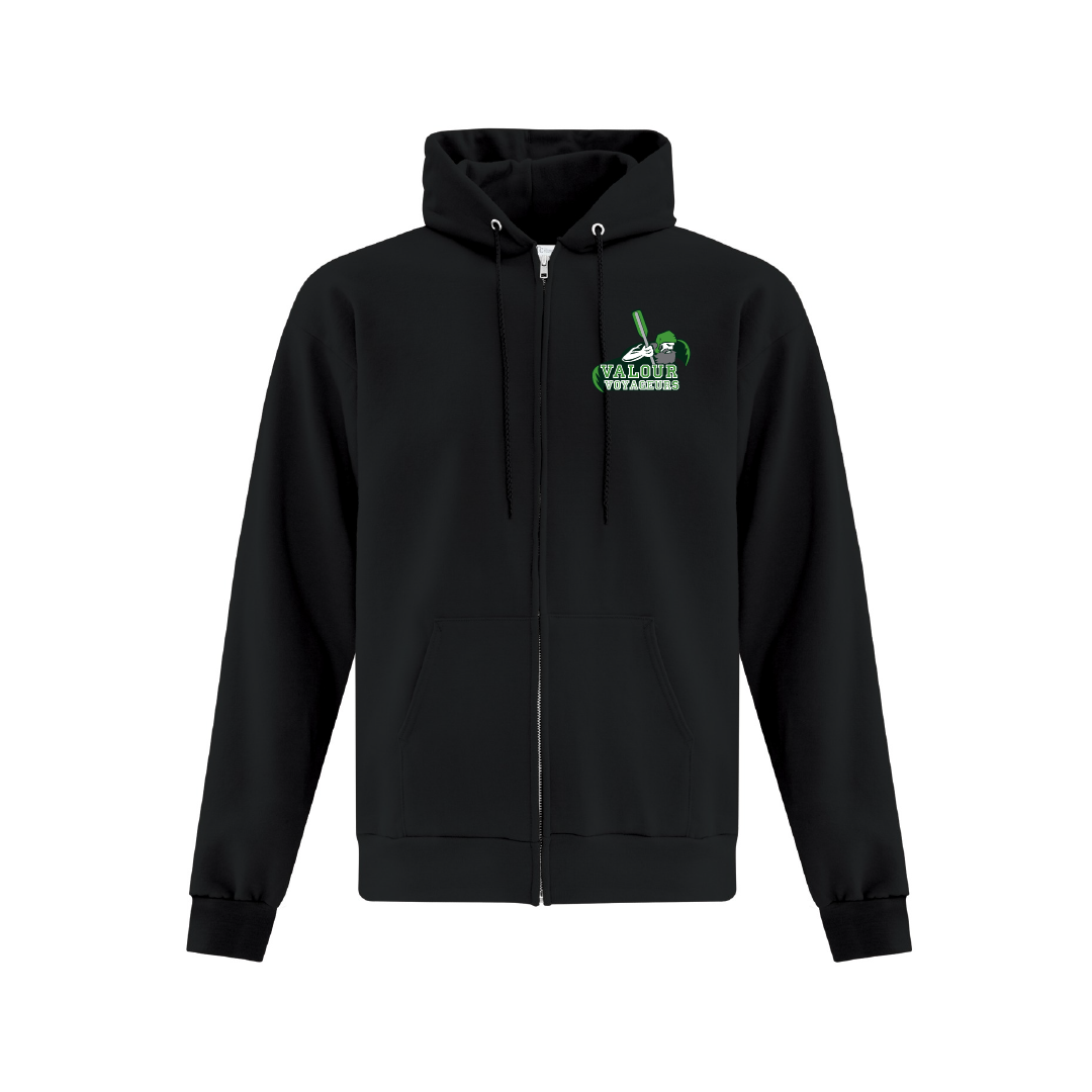 VALOUR - Unisex Printed Full-Zip Hoodie - Valour Voyageurs