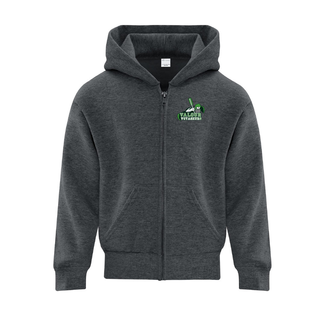 VALOUR - Youth Printed Full-Zip Hoodie - Valour Voyageurs
