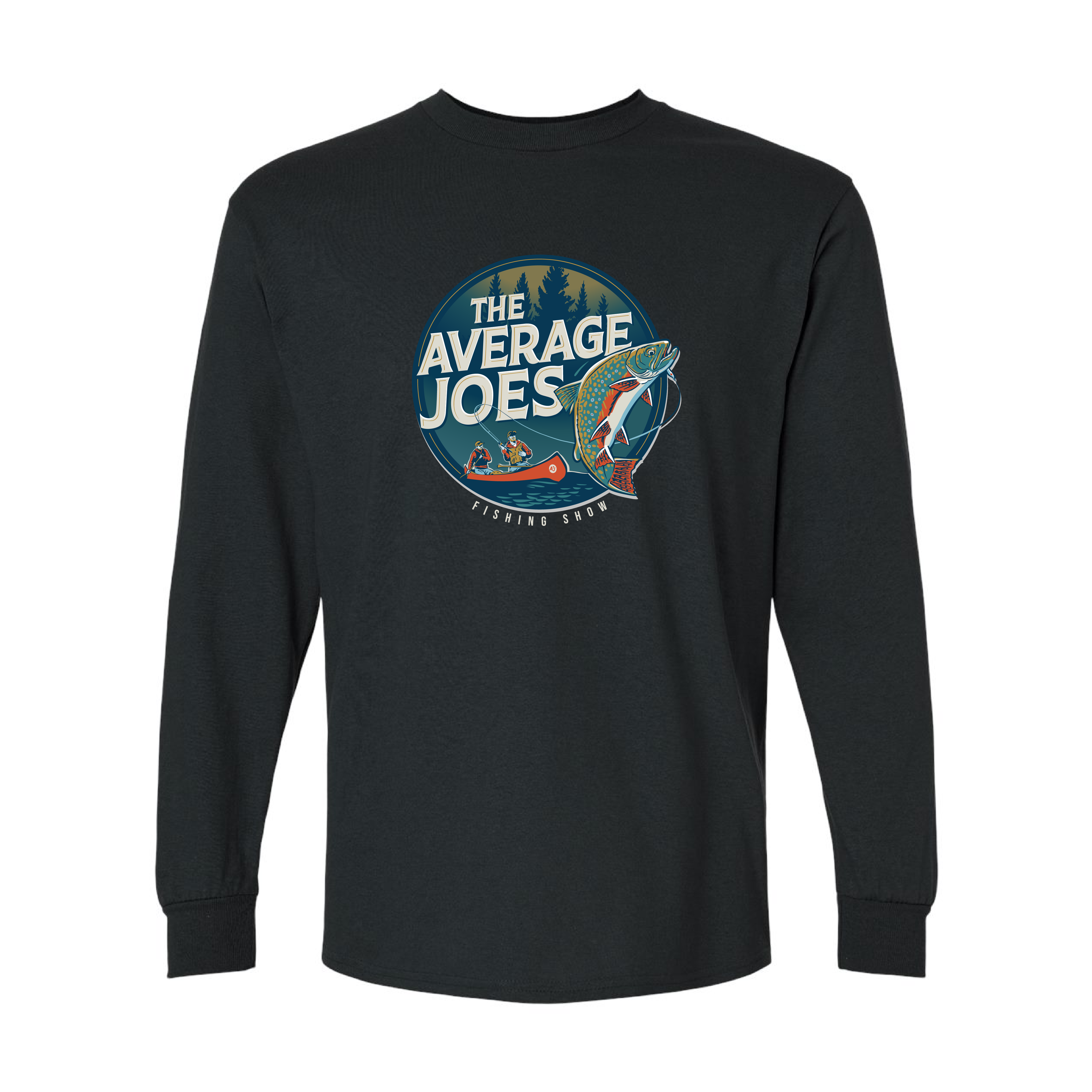 AJF - Average Joes Fishing Show Printed Adult Long Sleeve