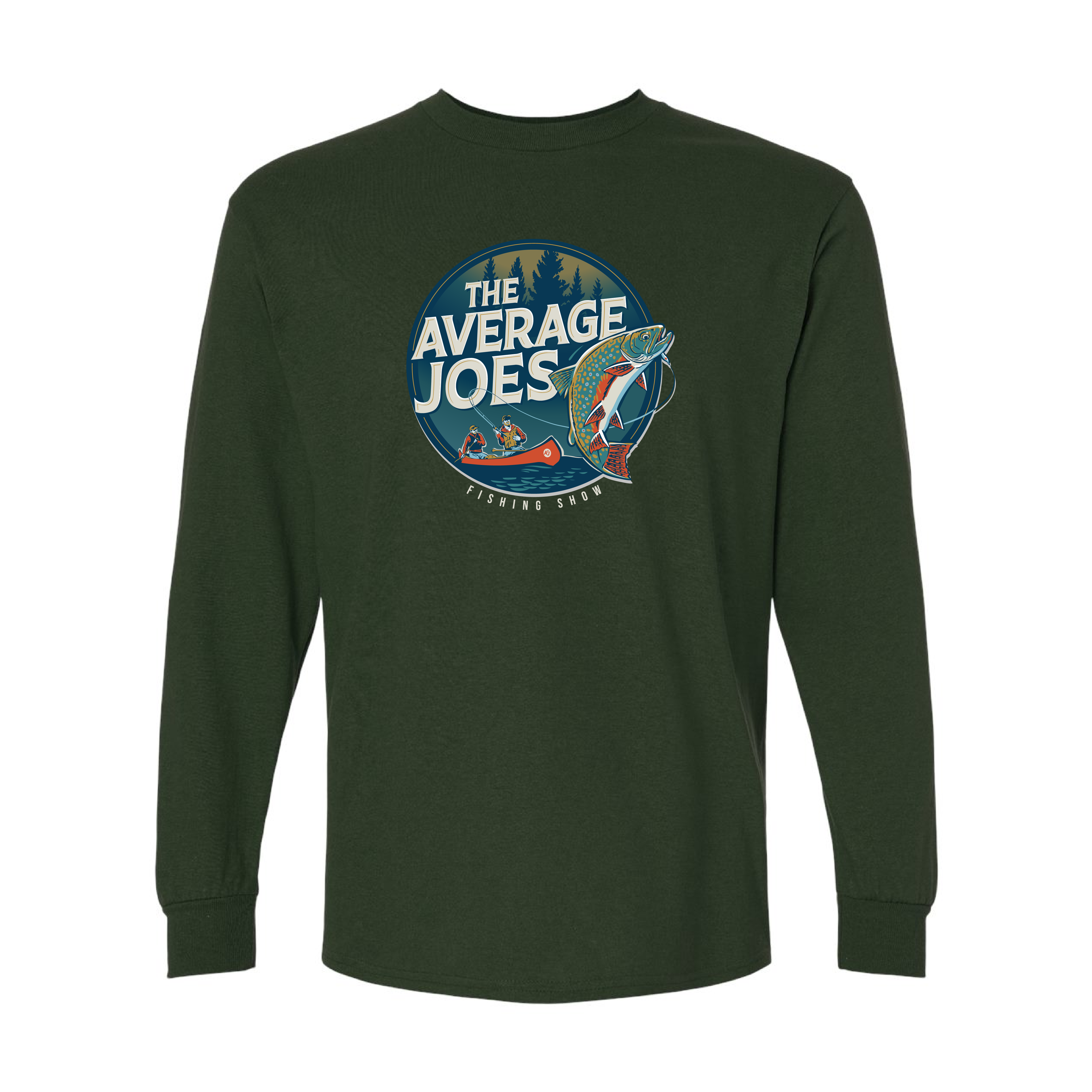 AJF - Average Joes Fishing Show Printed Adult Long Sleeve