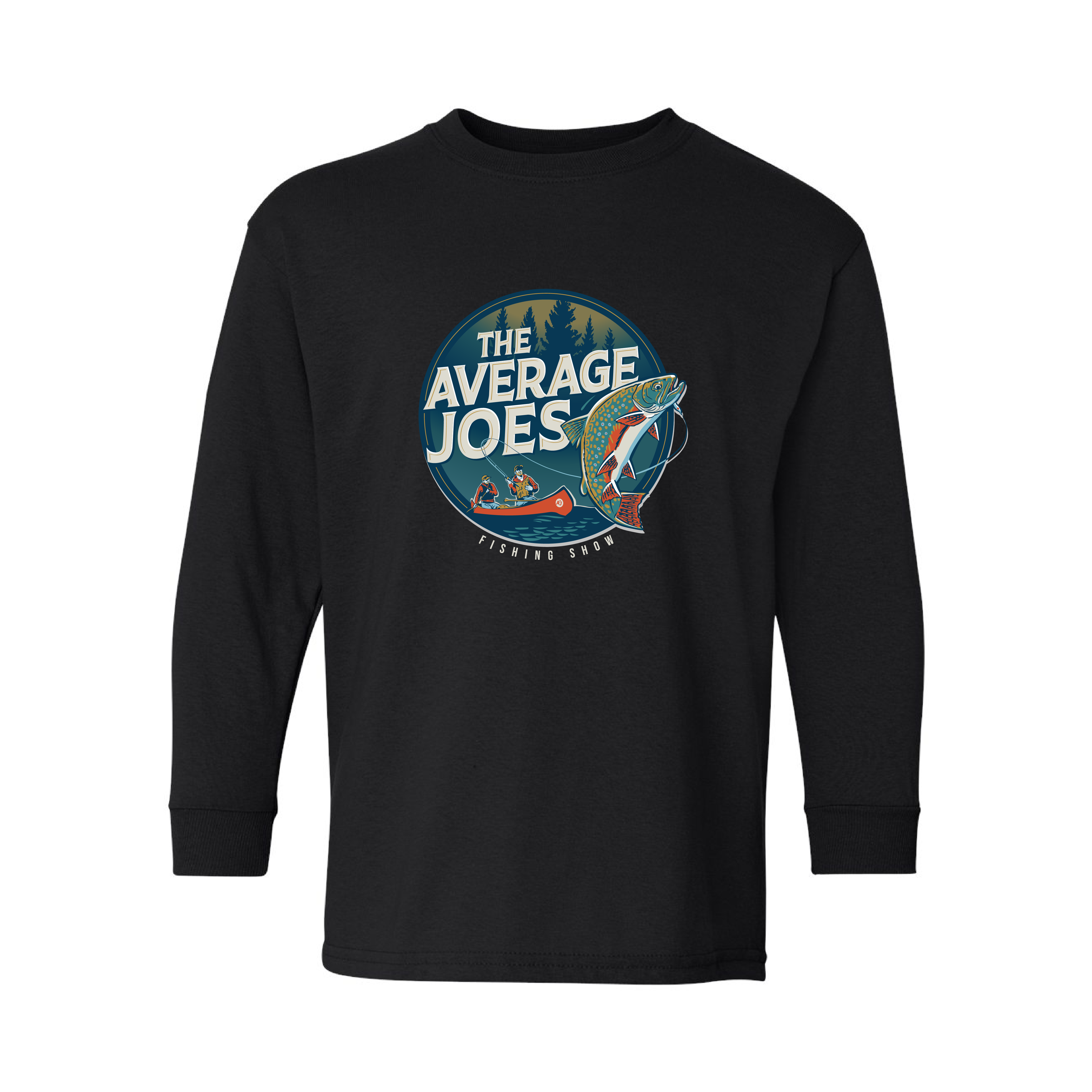 AJF - Average Joes Fishing Show Printed Youth Long Sleeve