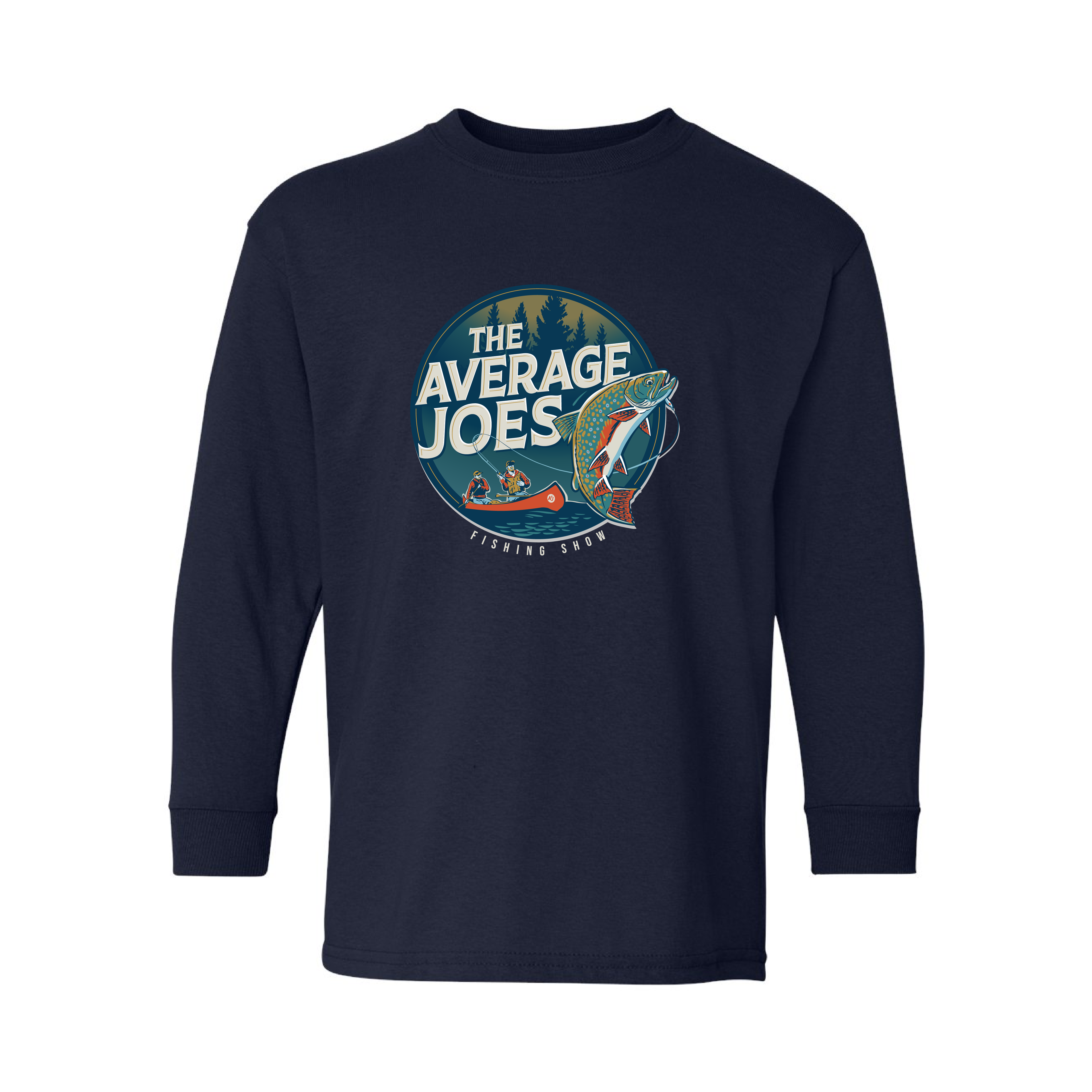 AJF - Average Joes Fishing Show Printed Youth Long Sleeve