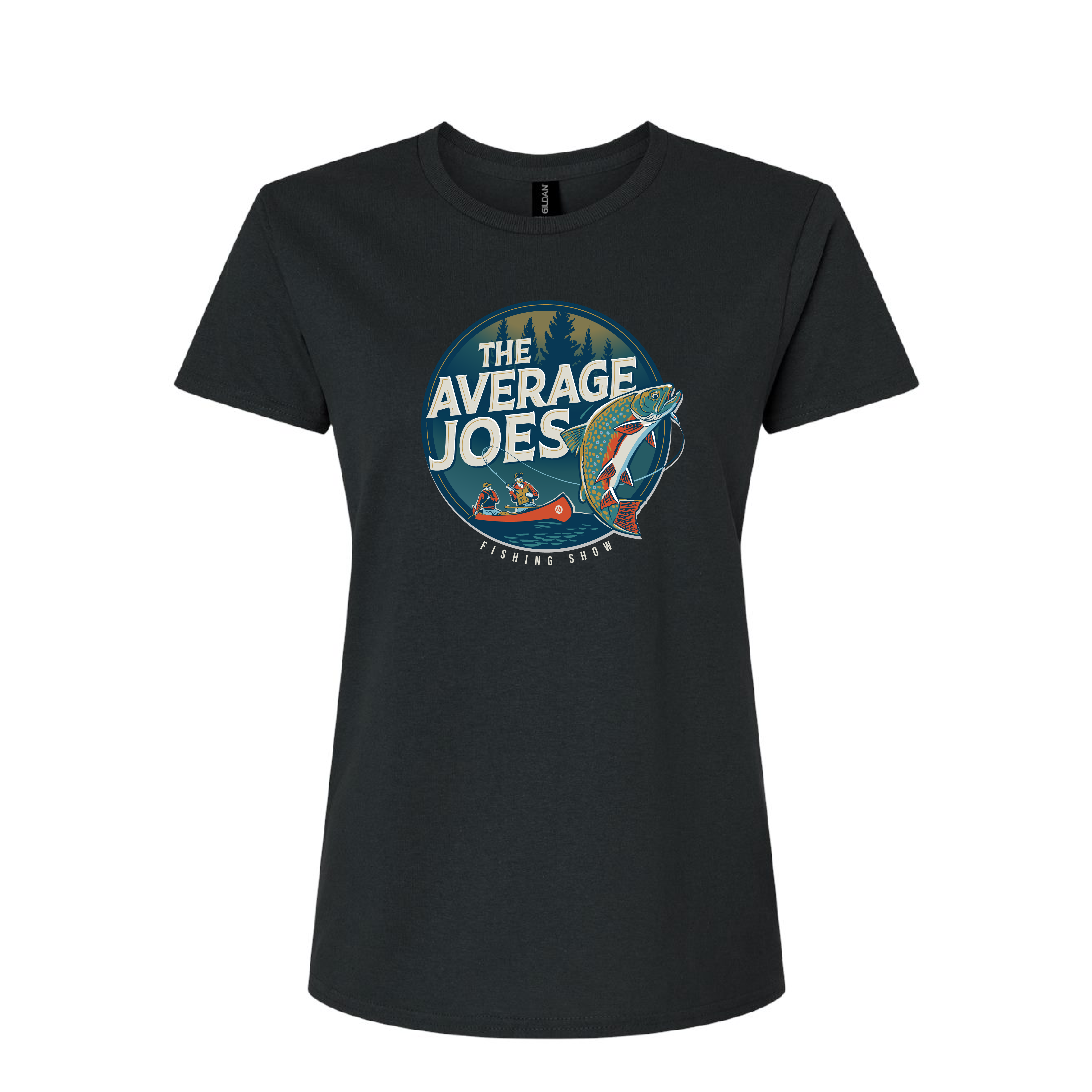 AJF - Average Joes Fishing Show Printed Ladies' T-Shirt
