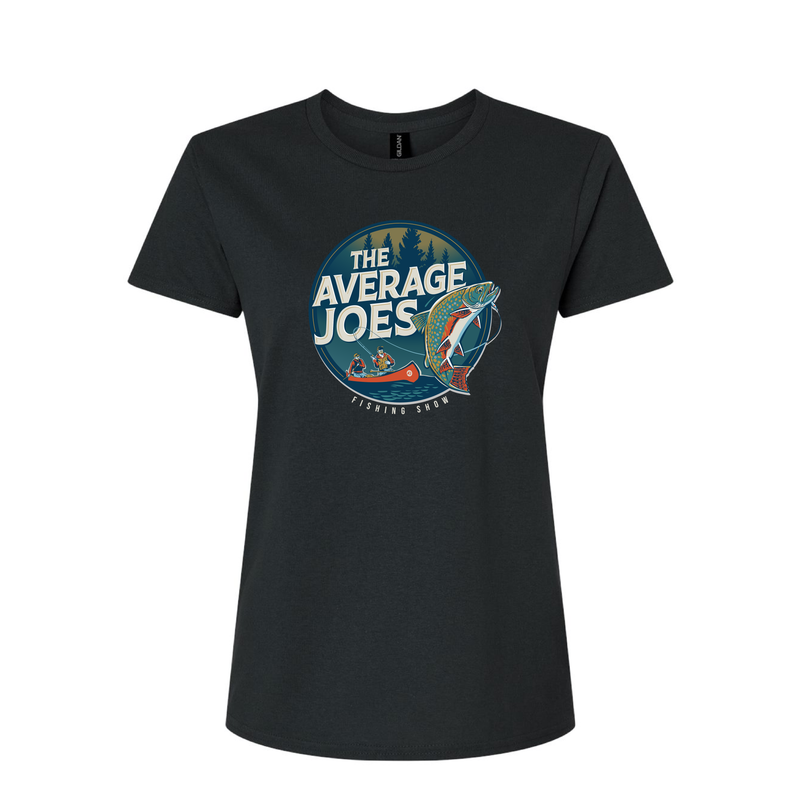 AJF - Average Joes Fishing Show Printed Ladies' T-Shirt