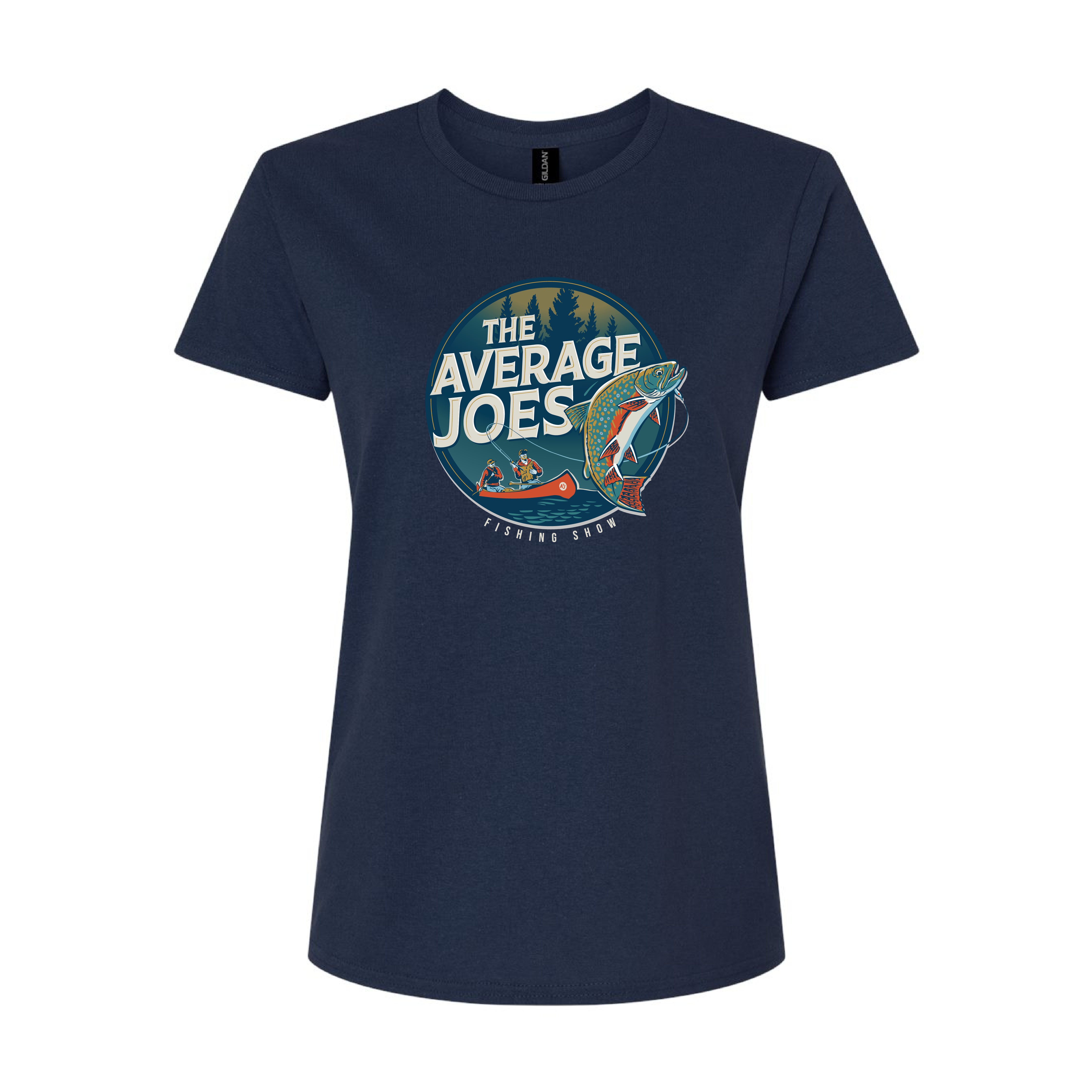 AJF - Average Joes Fishing Show Printed Ladies' T-Shirt