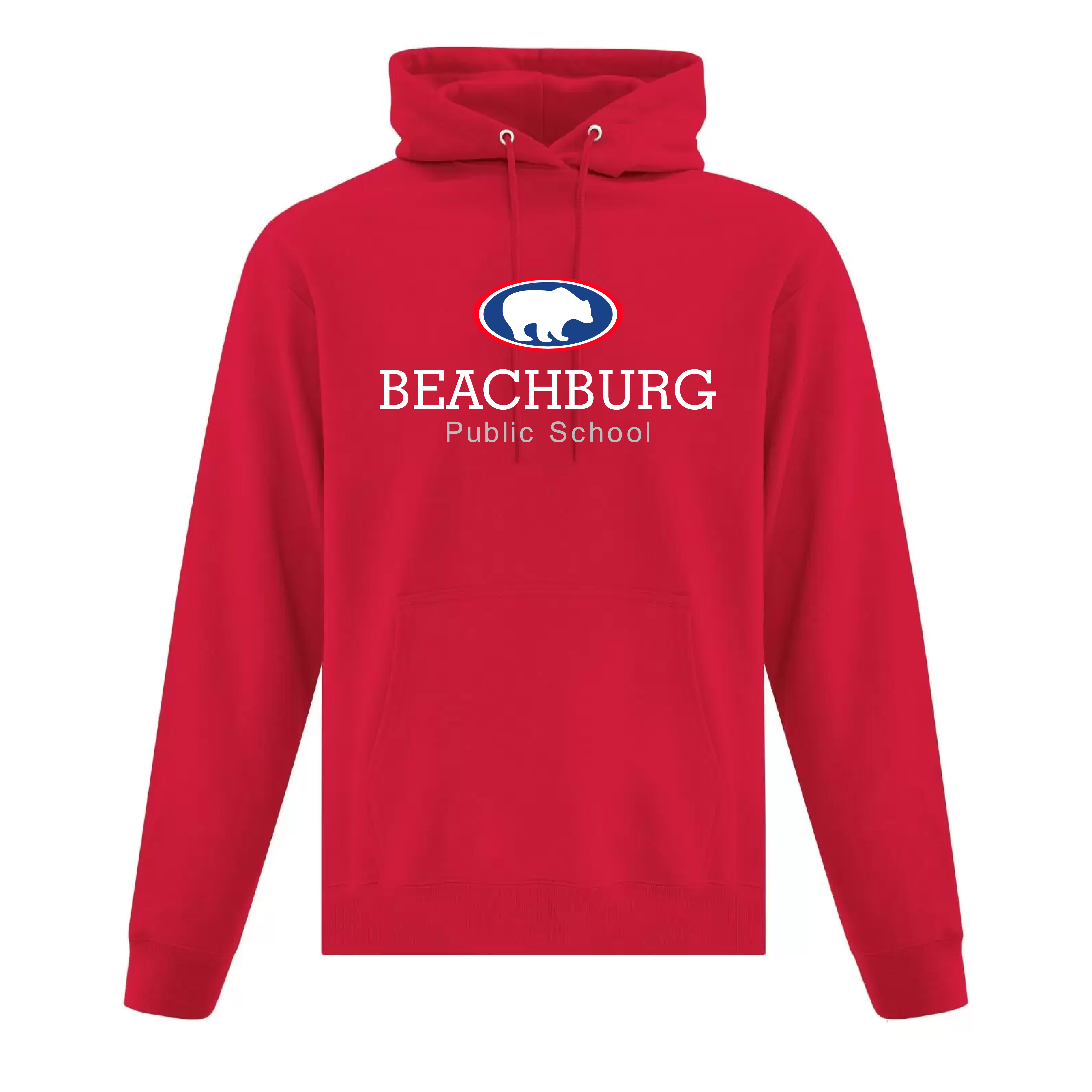 BPS - Embroidered Cotton/Poly Hooded Adult Sweatshirt