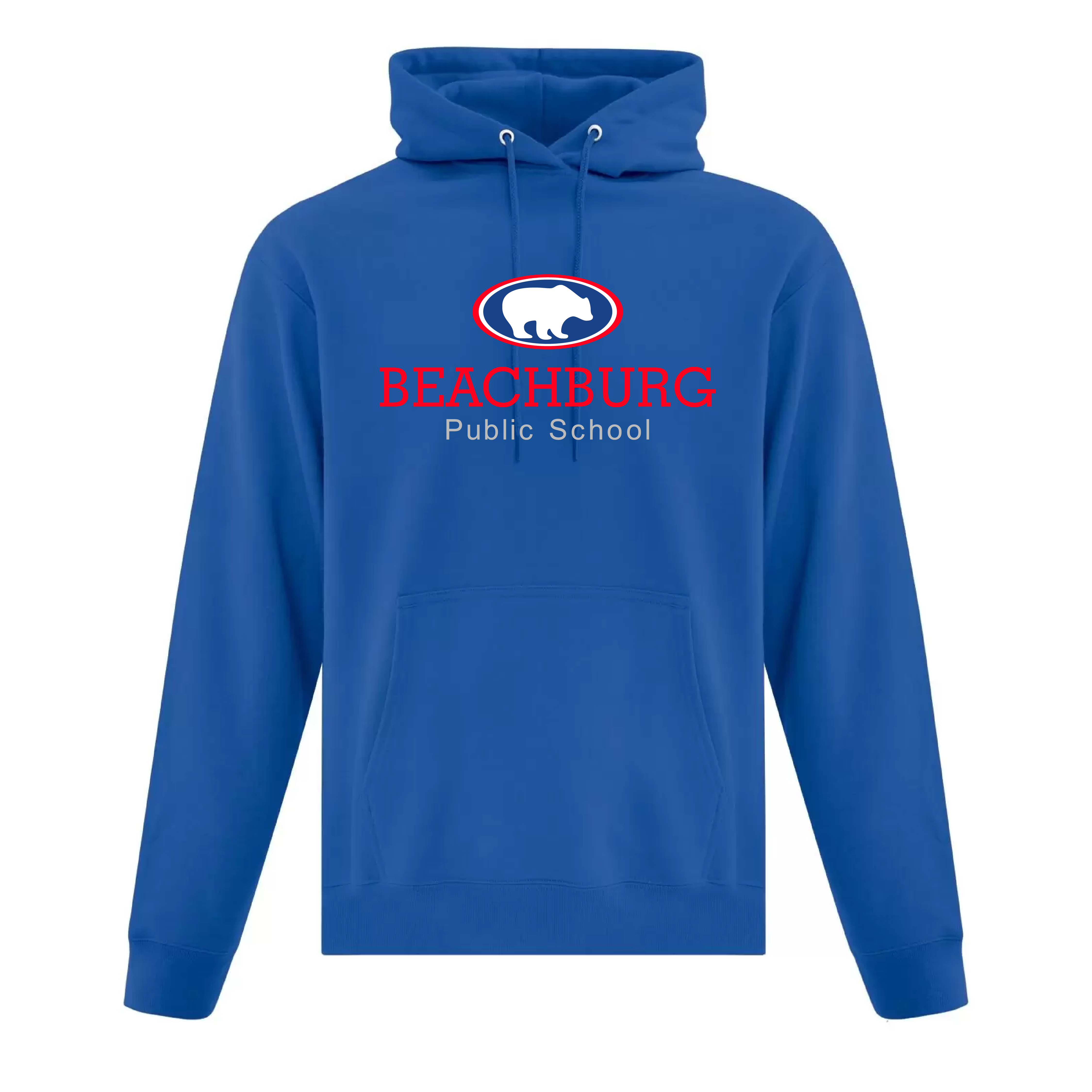 BPS - Embroidered Cotton/Poly Hooded Adult Sweatshirt