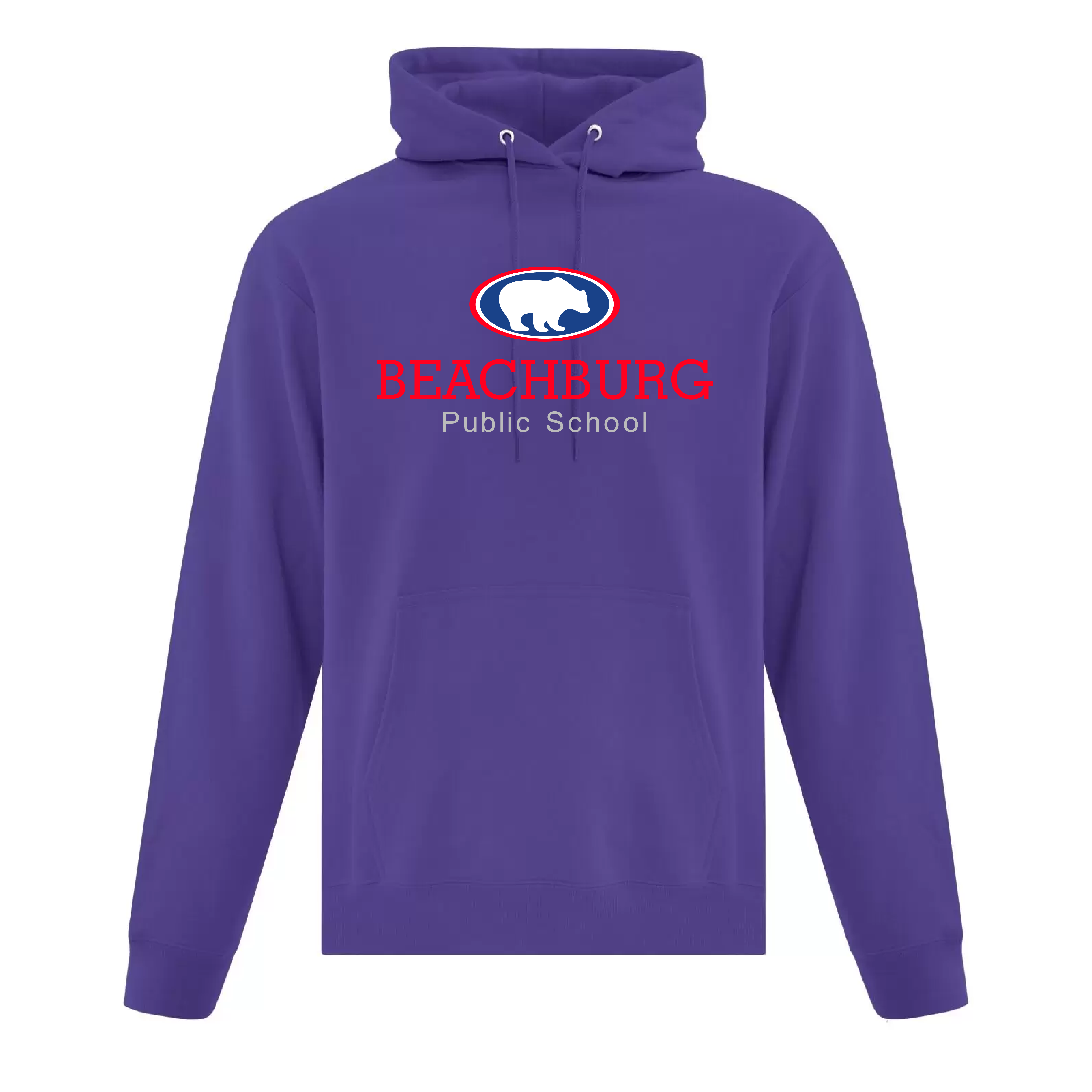 BPS - Embroidered Cotton/Poly Hooded Adult Sweatshirt