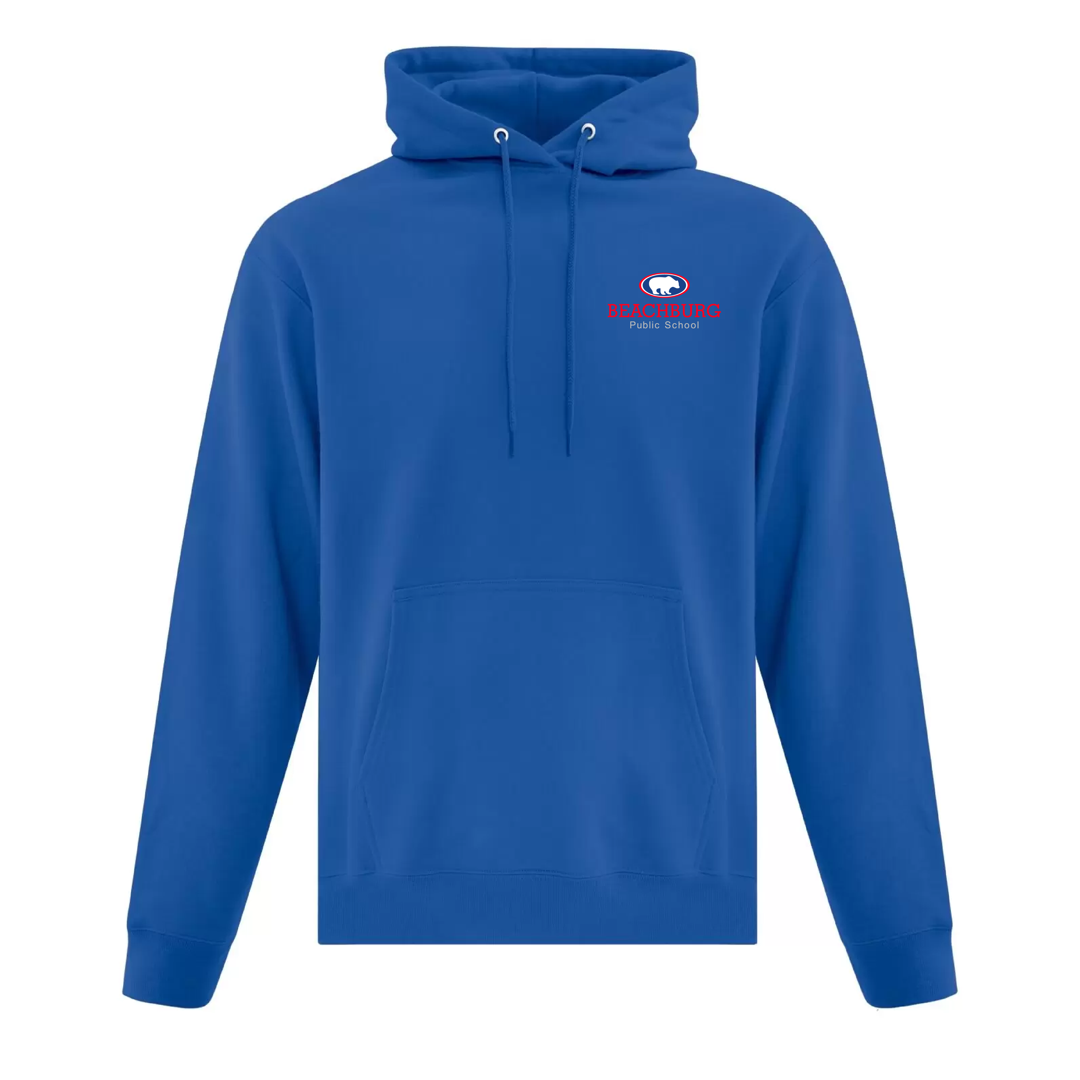BPS - Embroidered Cotton/Poly Hooded Adult Sweatshirt