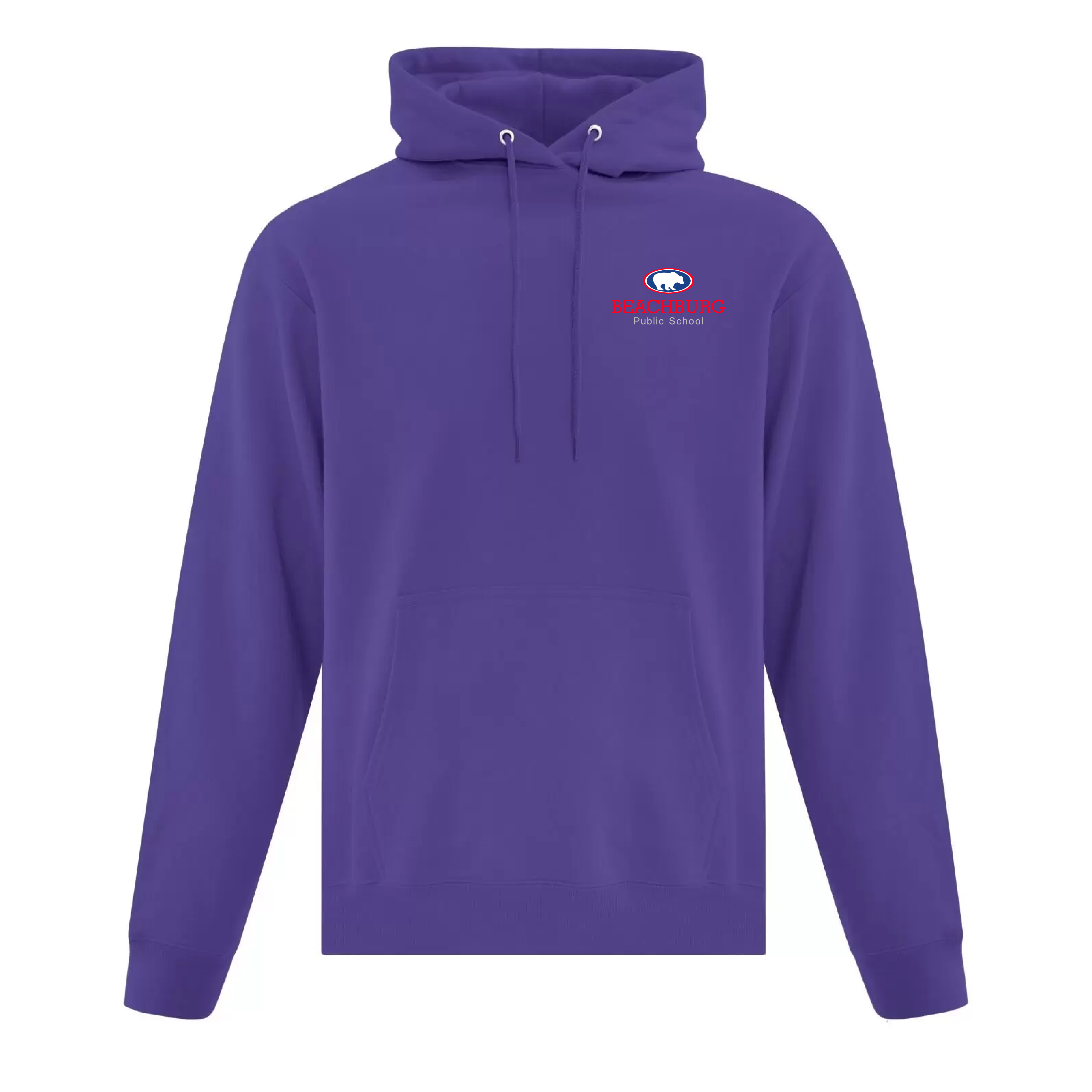 BPS - Embroidered Cotton/Poly Hooded Adult Sweatshirt
