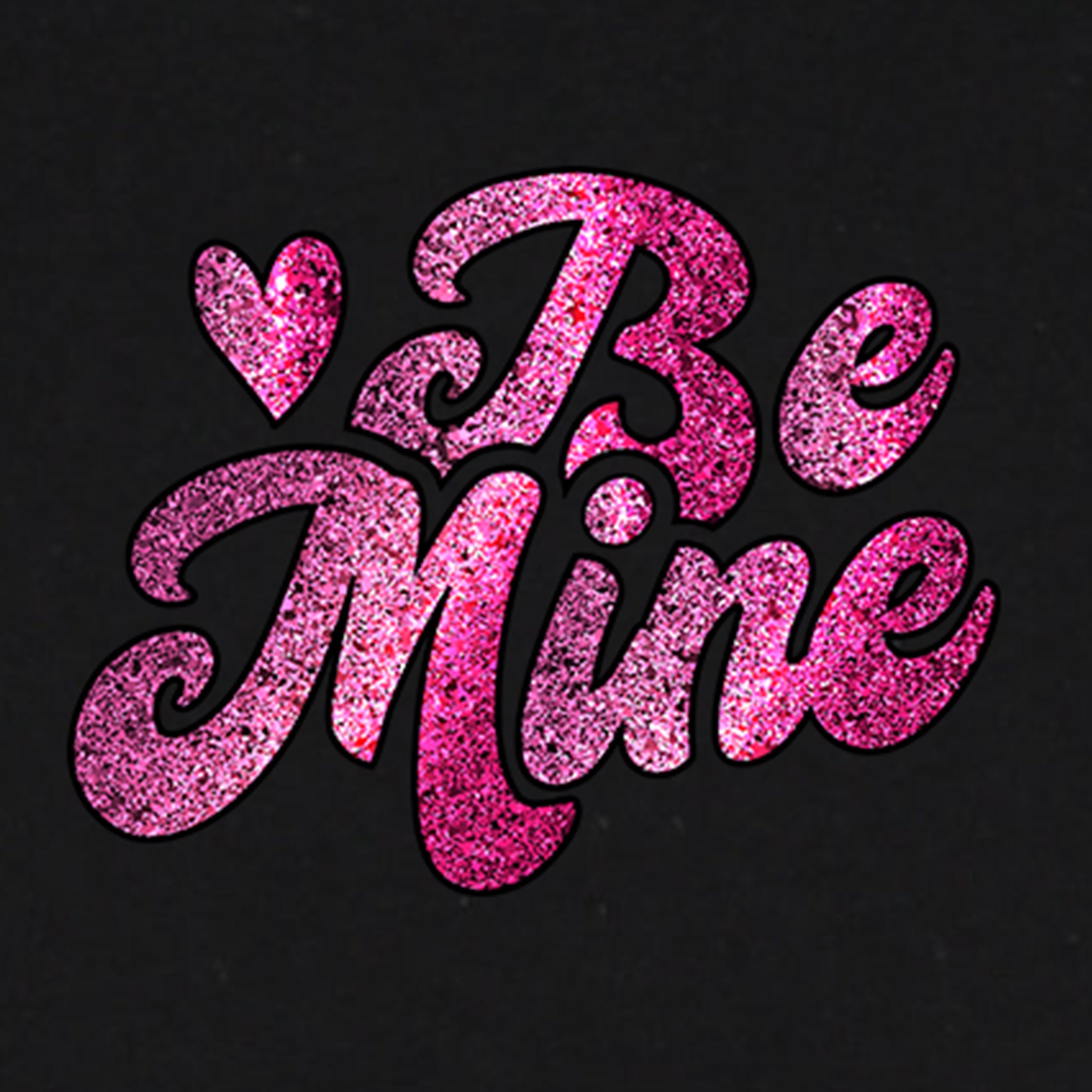 Be Mine Glitter Graphic Valentine's Onesie