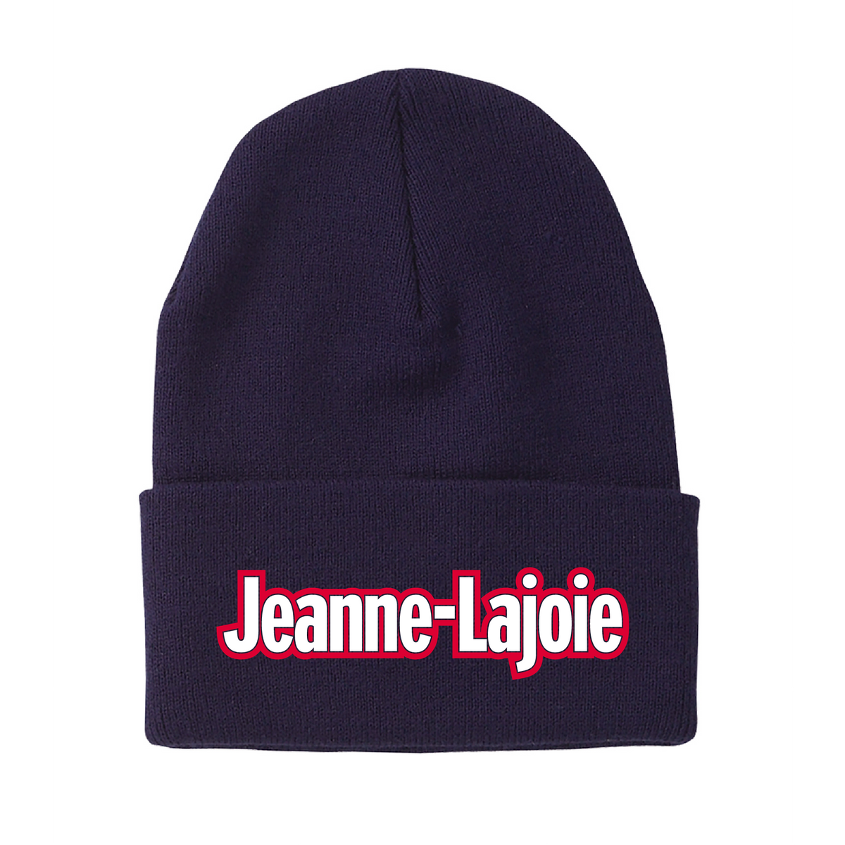 JL-E - Embroidered Fold-Up Beanie
