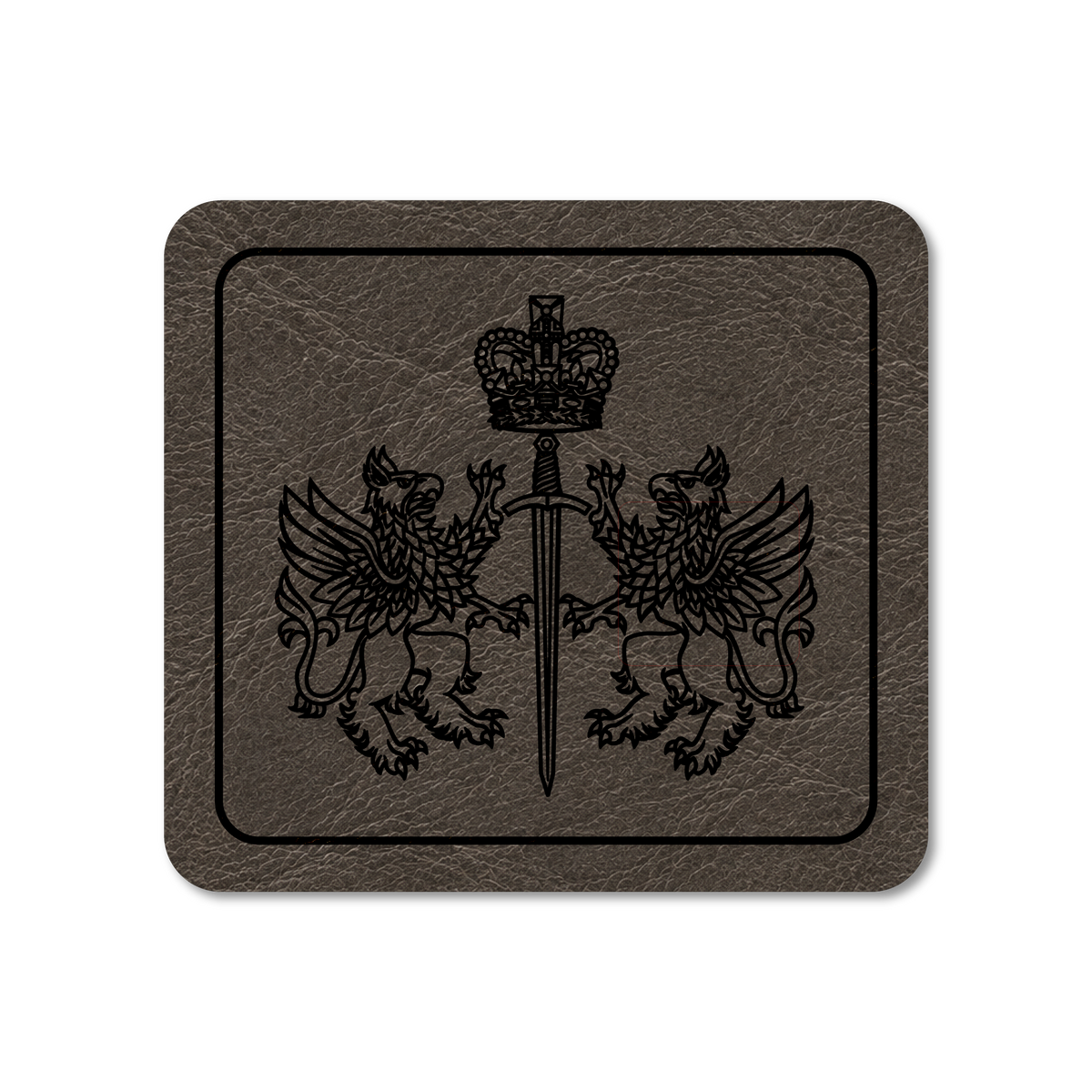 CP - Close Protection Leatherette Patch - Grey