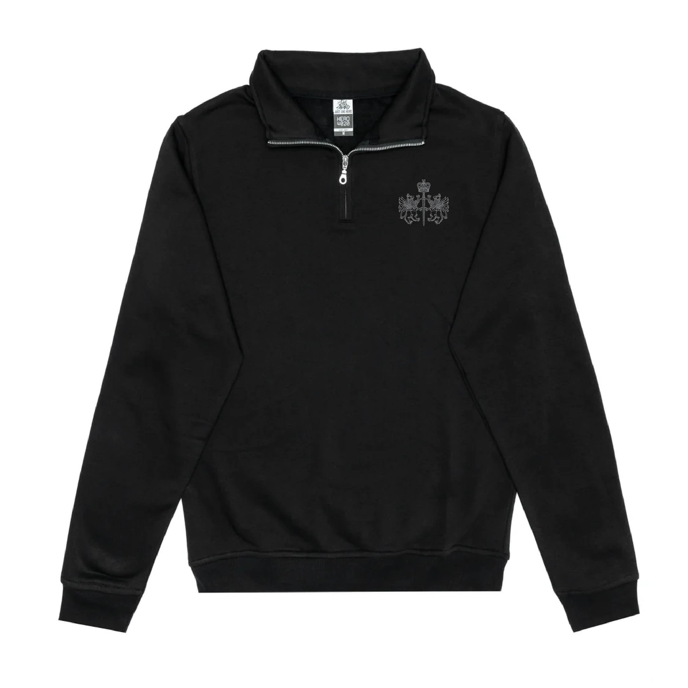 Sweat-shirt unisexe à fermeture éclair quart de tour HERO-4020