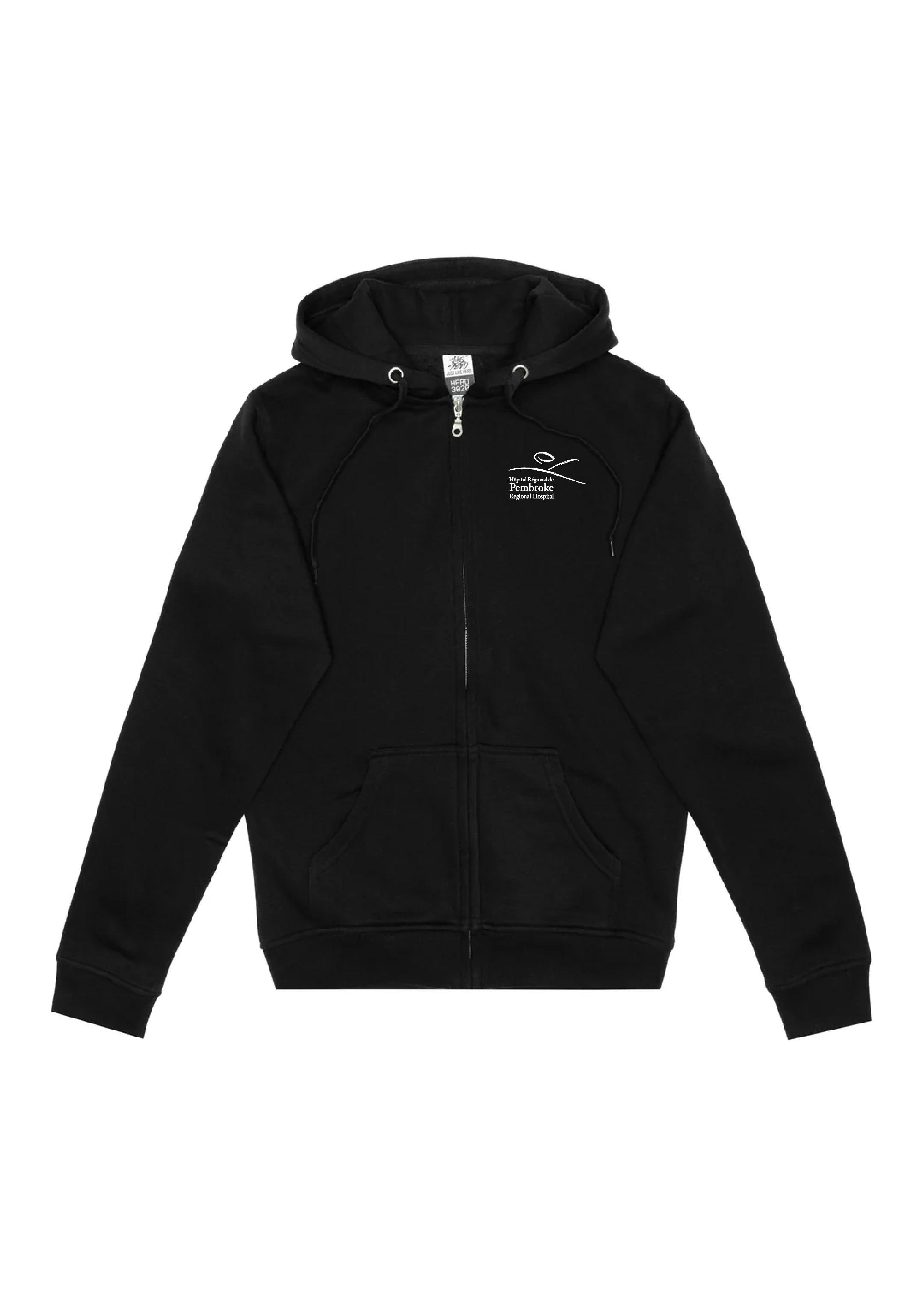 Sweat à capuche unisexe entièrement zippé HERO-3020
