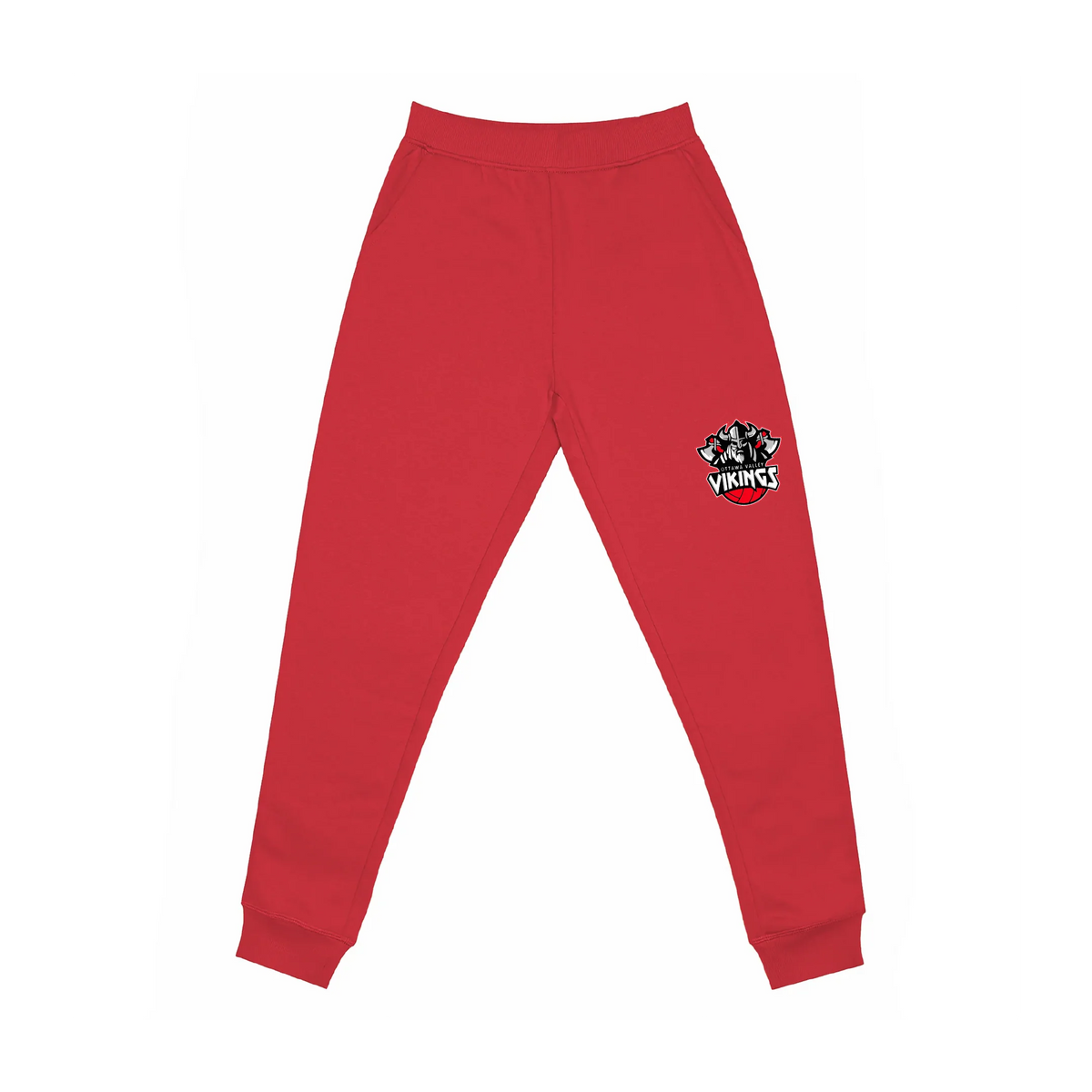 Vikings HERO-5020R red joggers - printed logo